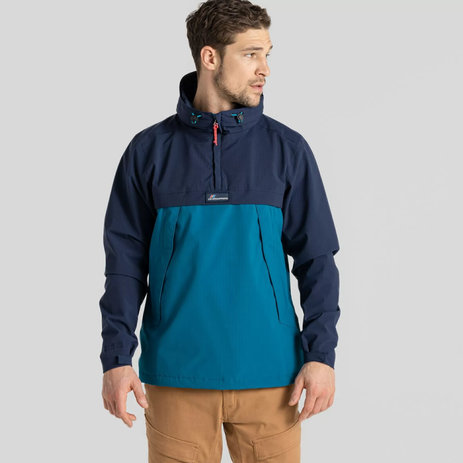 Craghoppers Anderson Waterproof Cagoule - Blue Navy / Lagoon Blue<Womens Waterproof Jackets | Waterproof Jackets