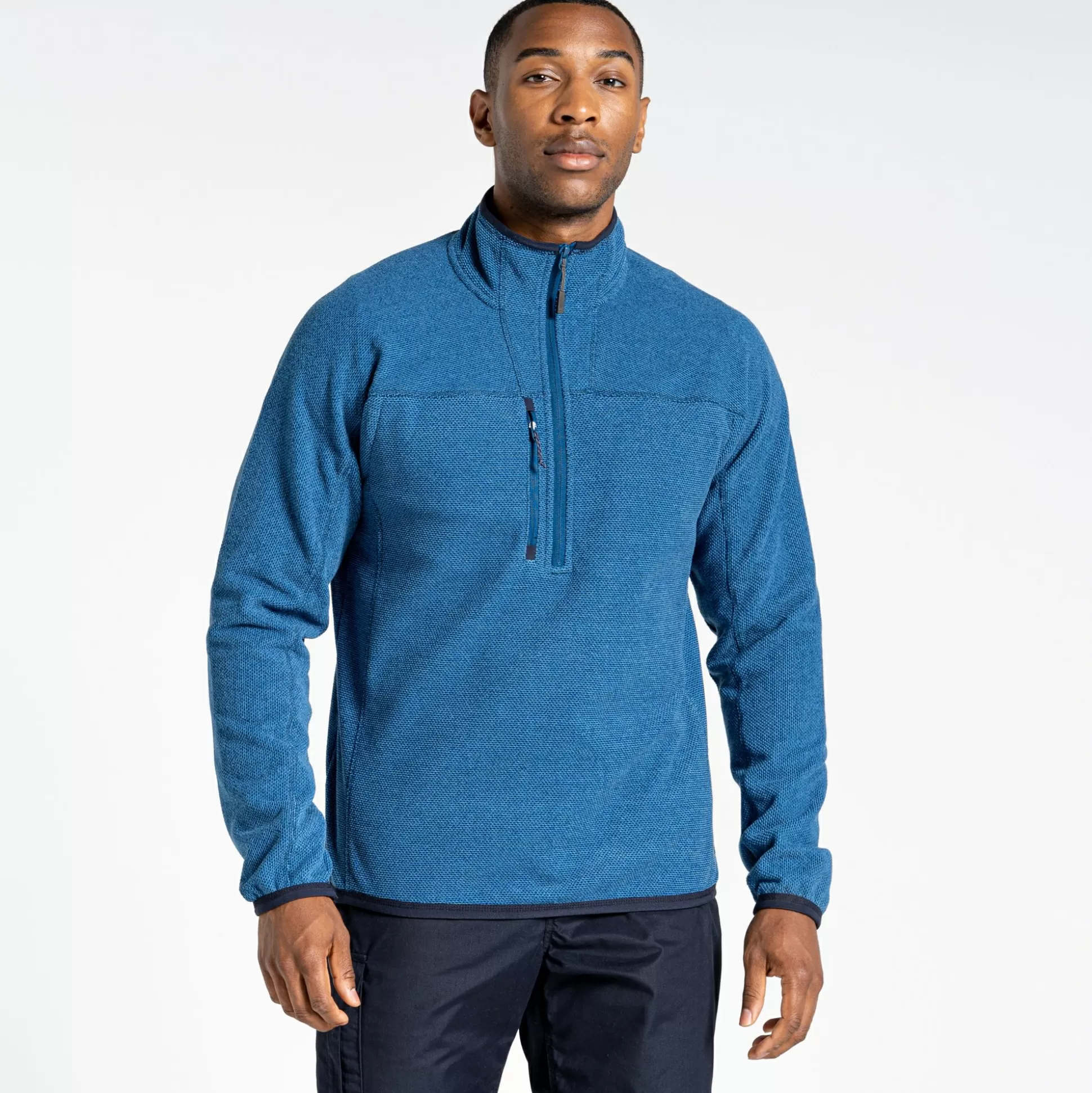 Craghoppers Expert Active Half Zip Fleece - Poseidon Blue Marl<Mens Half Zip Fleece