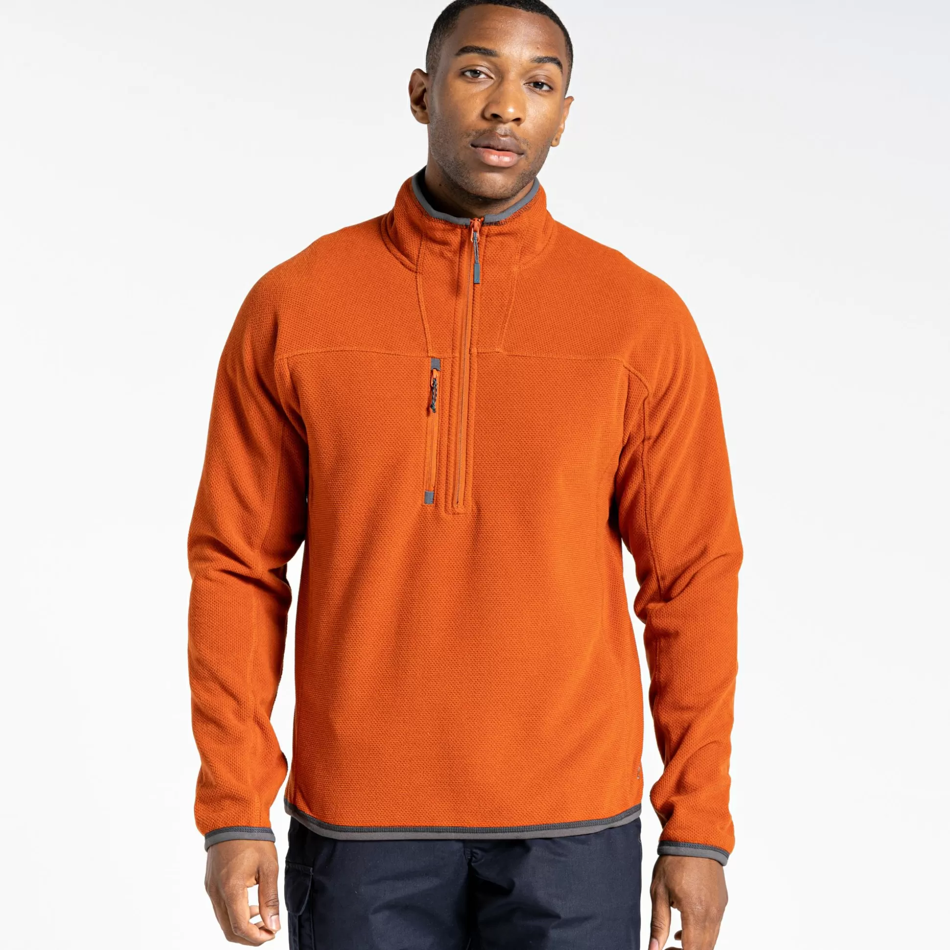 Craghoppers Expert Active Half Zip Fleece - Potters Clay Marl<Mens Half Zip Fleece