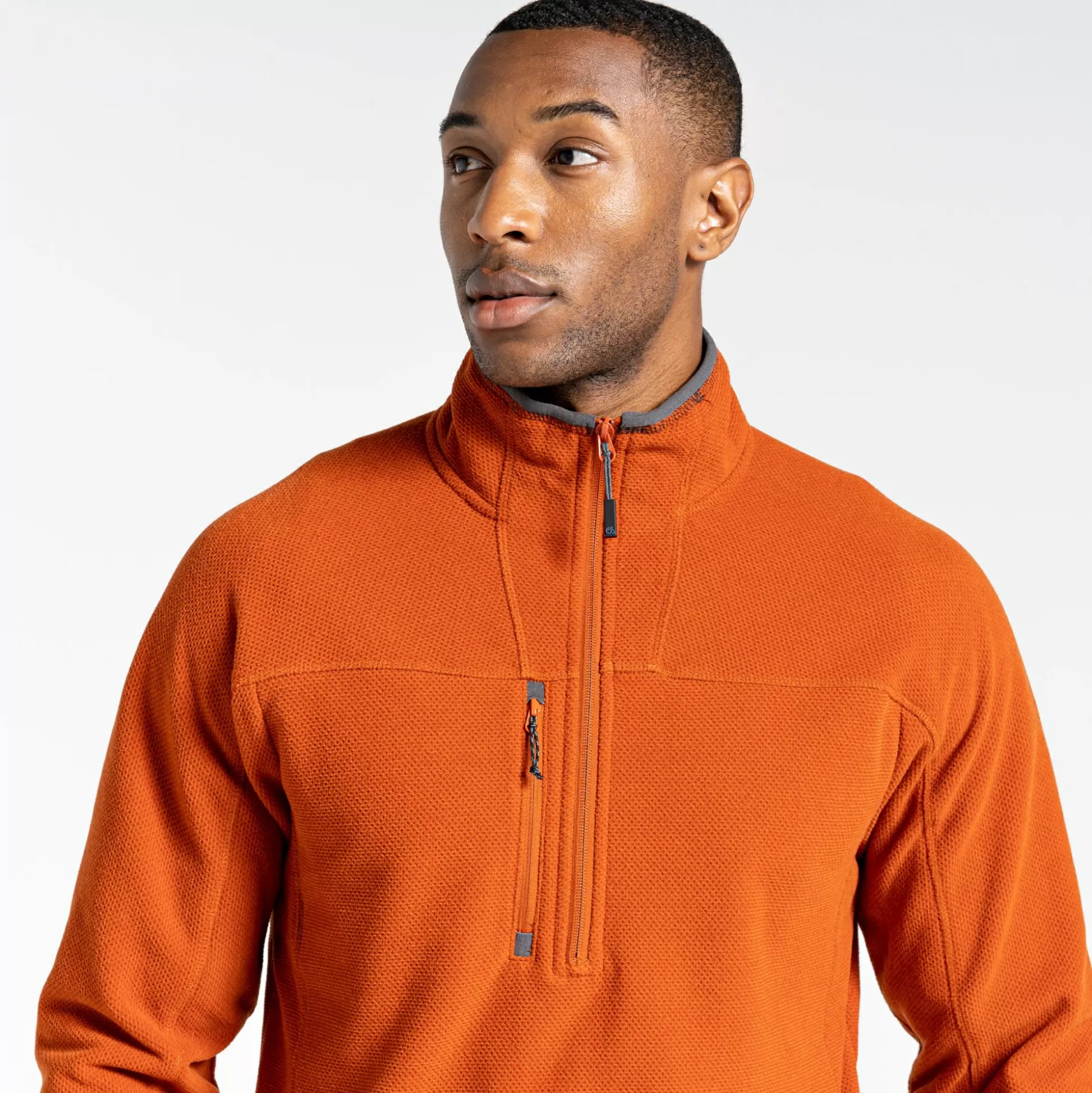 Craghoppers Expert Active Half Zip Fleece - Potters Clay Marl<Mens Half Zip Fleece