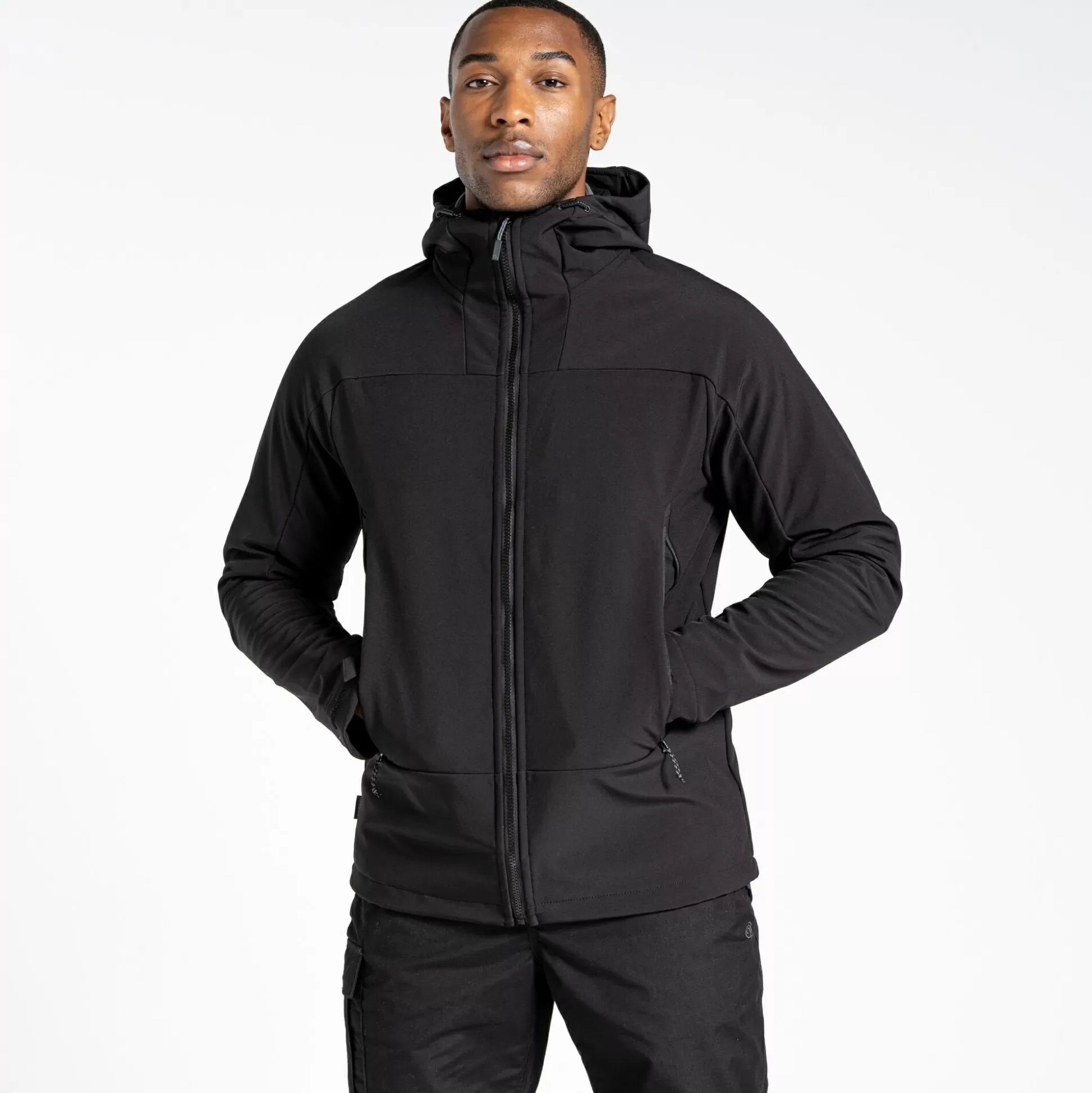 Craghoppers Expert Active Hooded Softshell Jacket - Black<Womens Softshell Jackets | Softshell Jackets