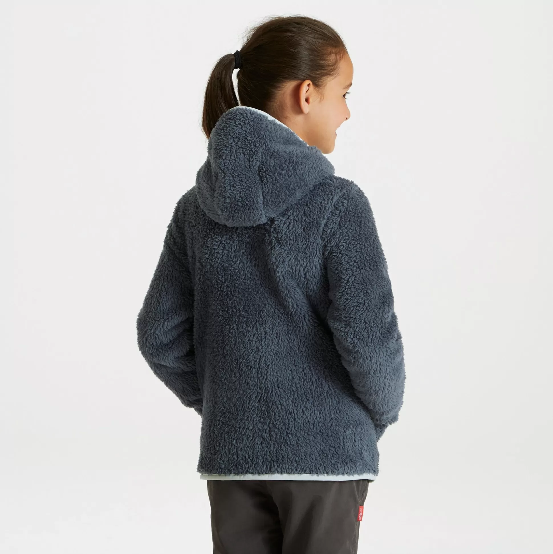 Craghoppers Kid'S Angda Hooded Fleece Jacket - Prussian Blue<Kids Full Zip Fleece