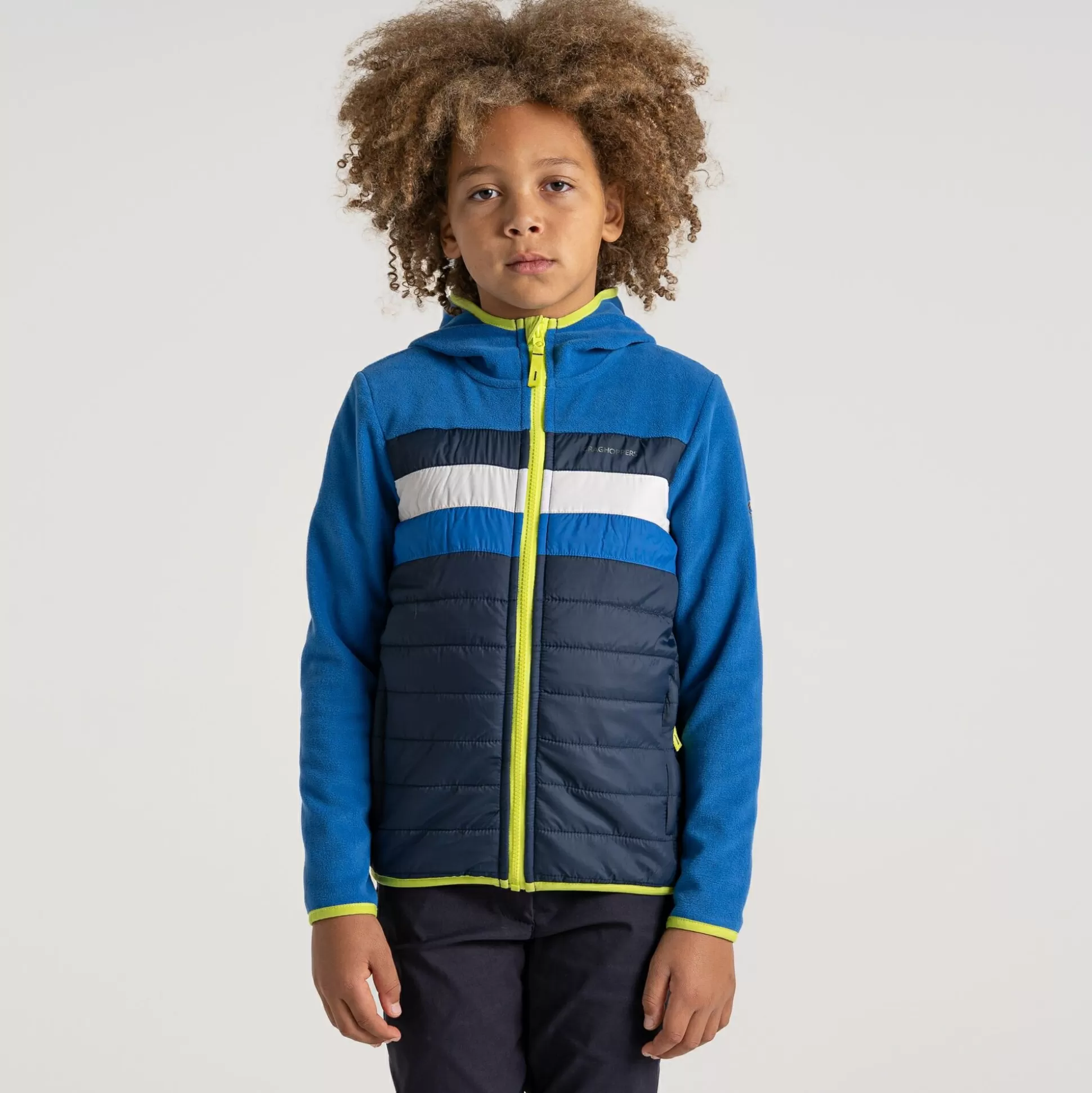 Craghoppers Kid'S Brady Hybrid Jacket - Bolt Blue / Blue Navy<Kids Insulated Jackets