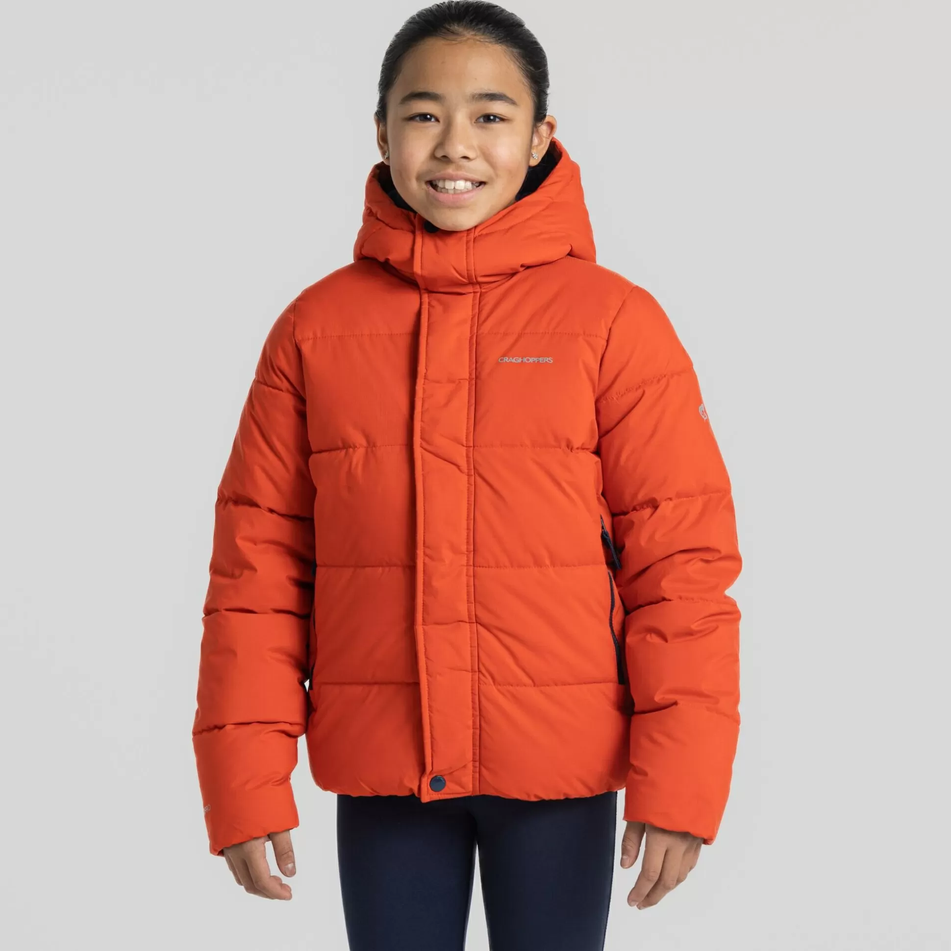 Craghoppers Kid'S Brandon Hooded Jacket - Macaw Red<Kids Insulated Jackets