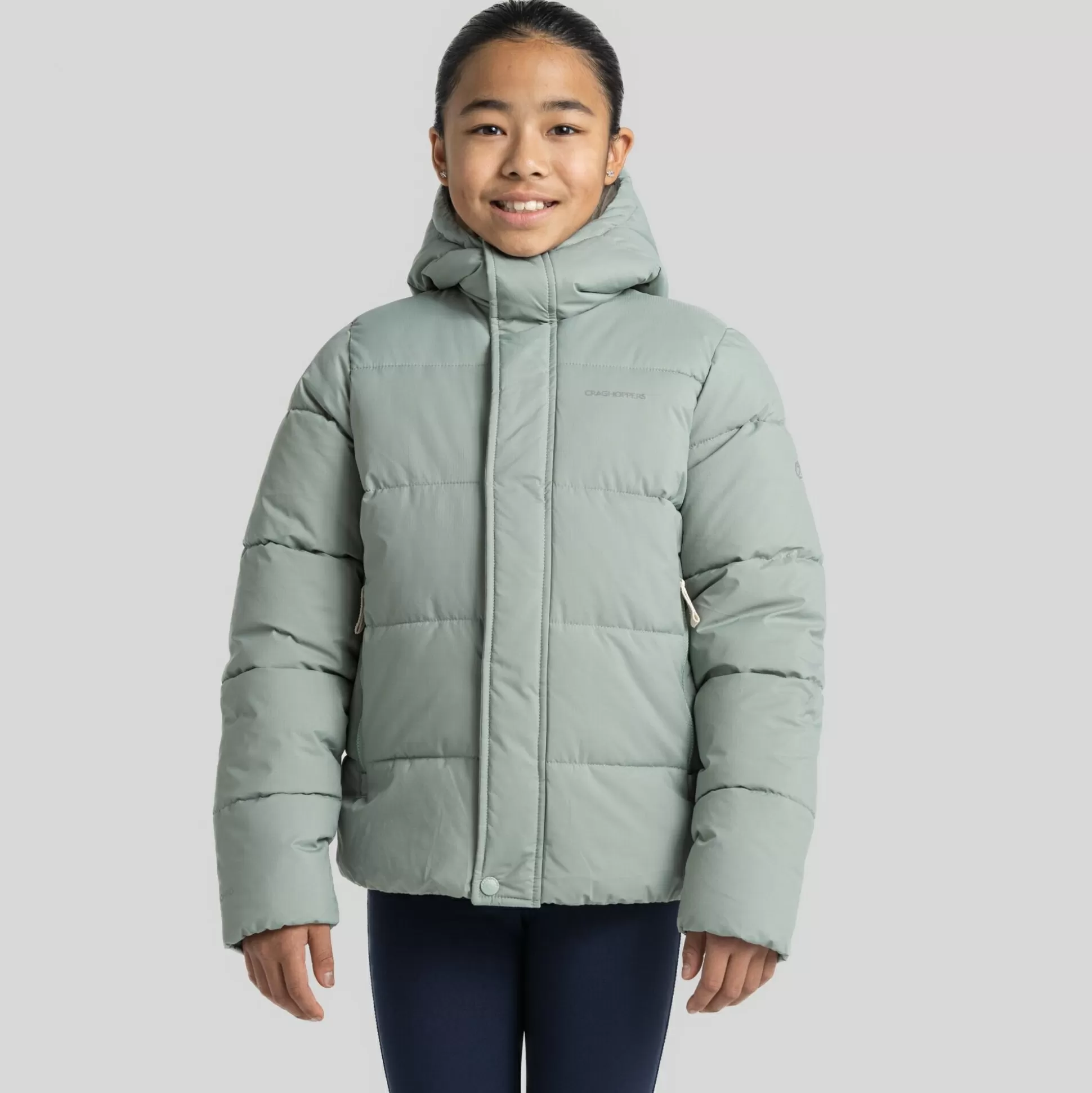 Craghoppers Kid'S Brandon Hooded Jacket - Meadow Haze<Kids Insulated Jackets