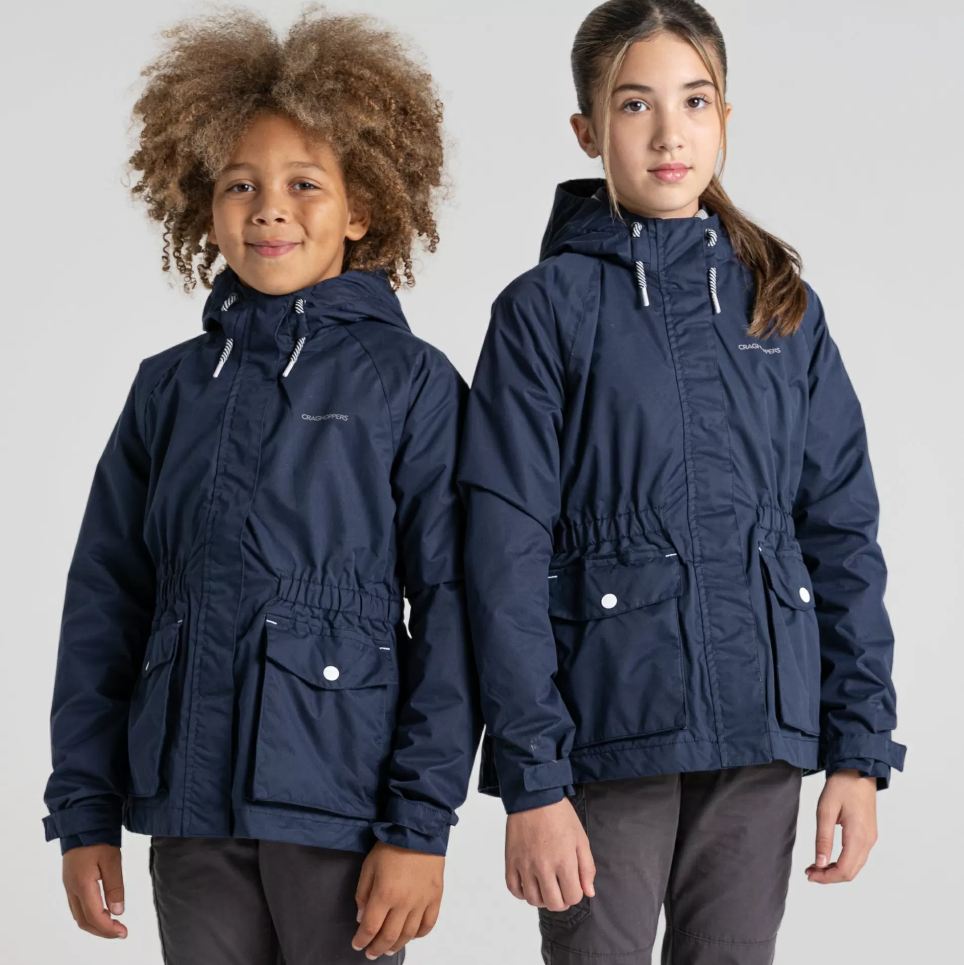 Craghoppers Kid'S Brittany Waterproof Jacket - Blue Navy<Kids Waterproof Jackets