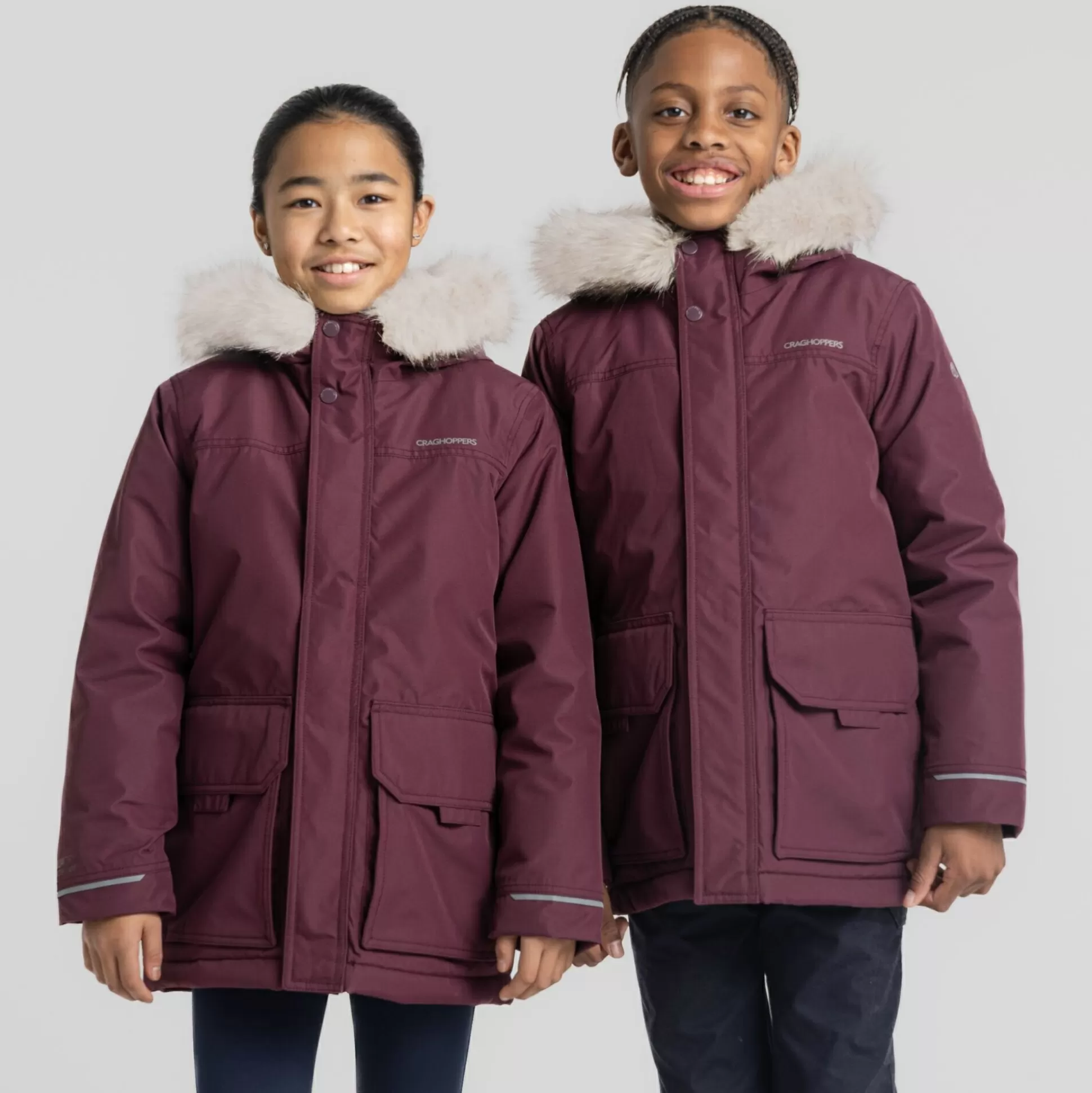 Craghoppers Kid'S Corrib Jacket - Deep Violet<Kids Insulated Jackets | Waterproof Jackets