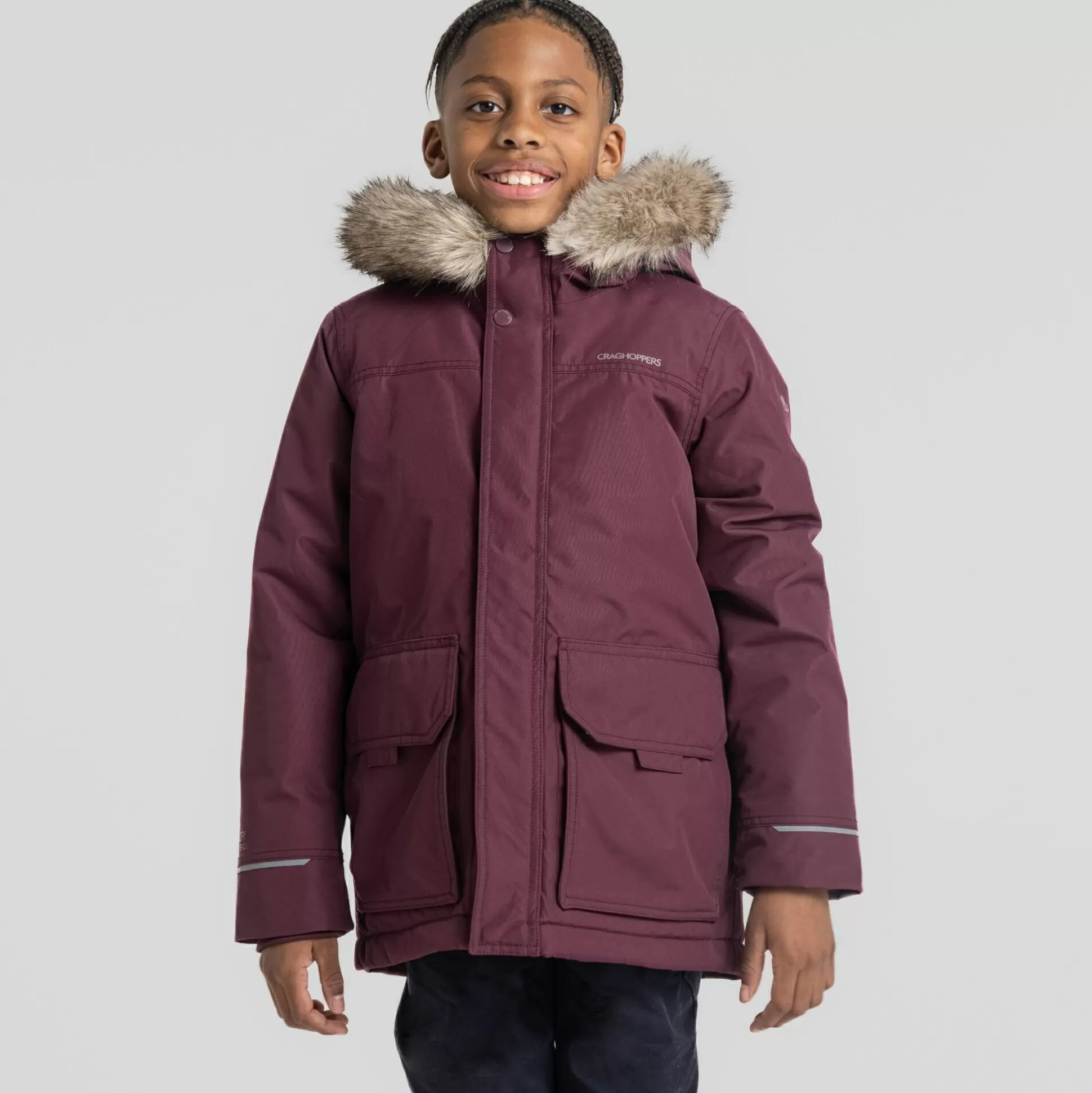 Craghoppers Kid'S Corrib Jacket - Deep Violet<Kids Insulated Jackets | Waterproof Jackets