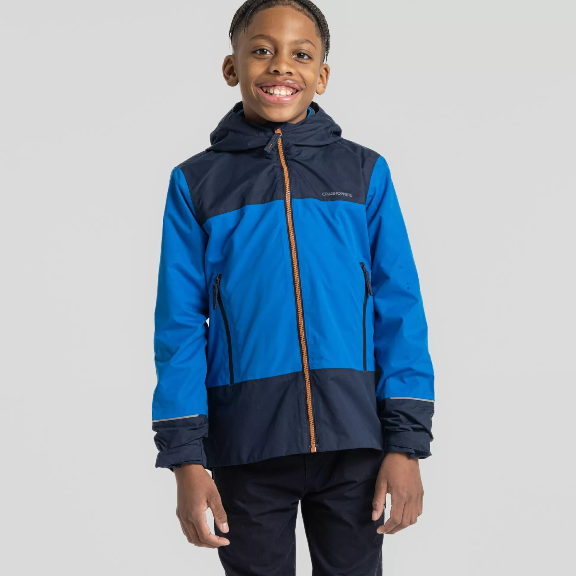 Craghoppers Kid'S Foyle Jacket - Titan Blue / Blue Navy<Kids Waterproof Jackets