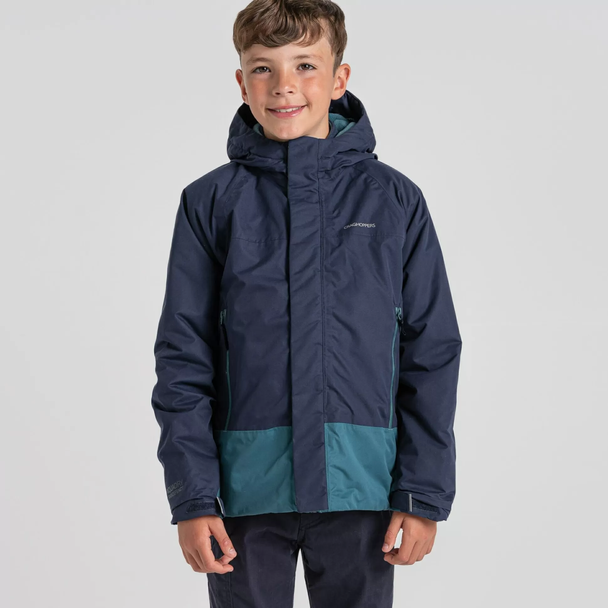 Craghoppers Kid'S Harue Insulated Jacket - Blue Navy / Sacramento Green<Kids Insulated Jackets