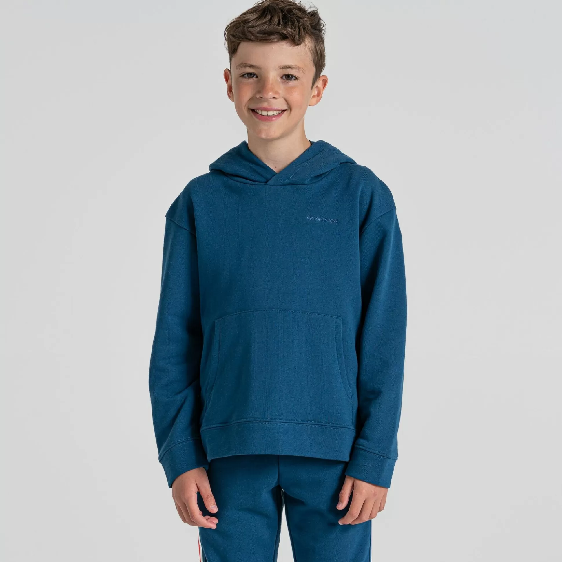 Craghoppers Kid'S Nosilife Baylor Hooded Top - Poseidon Blue<Kids Long Sleeve