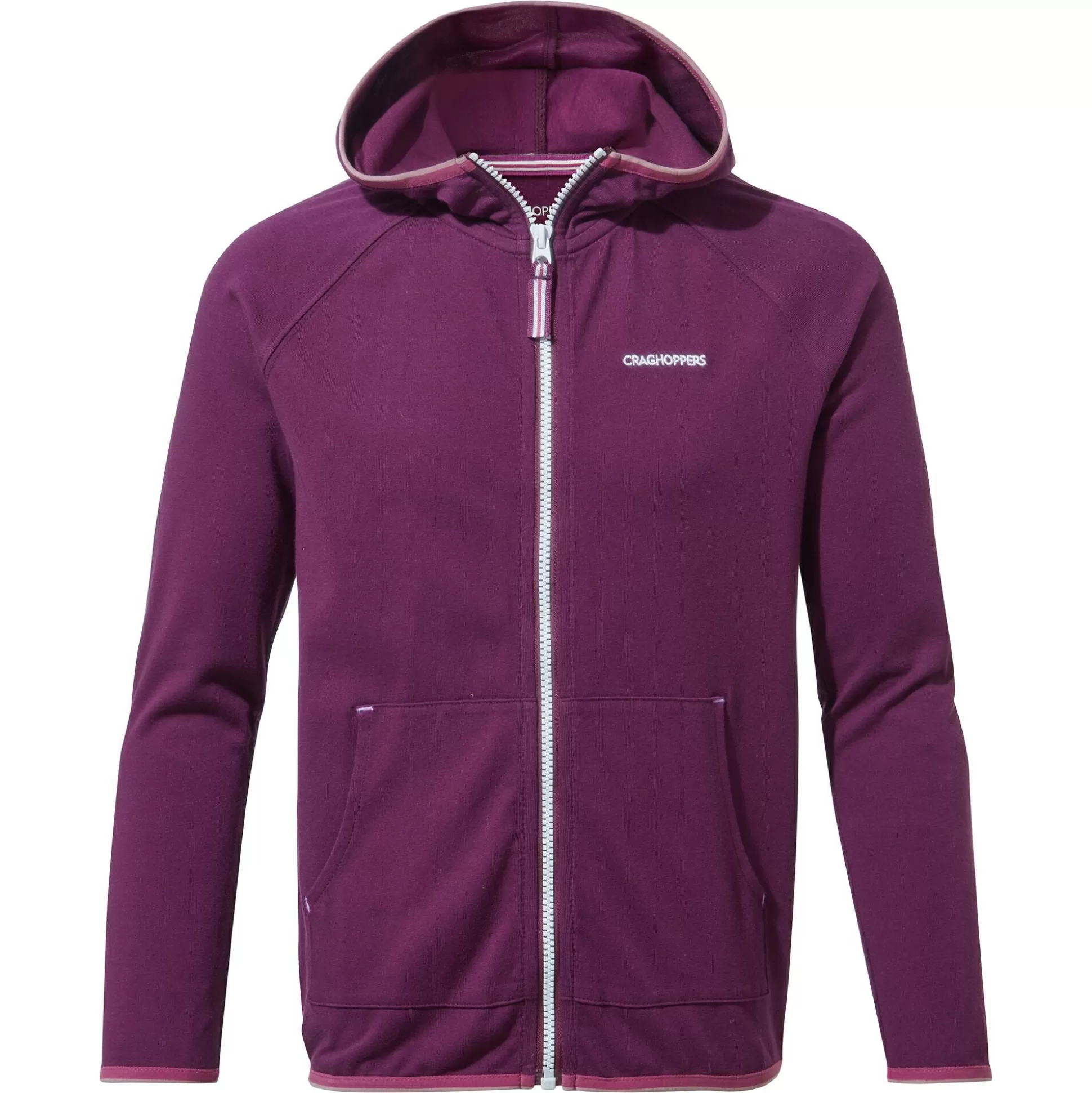 Craghoppers Kid'S Nosilife Symmons Hooded Jacket - Blackcurrant<Kids Long Sleeve