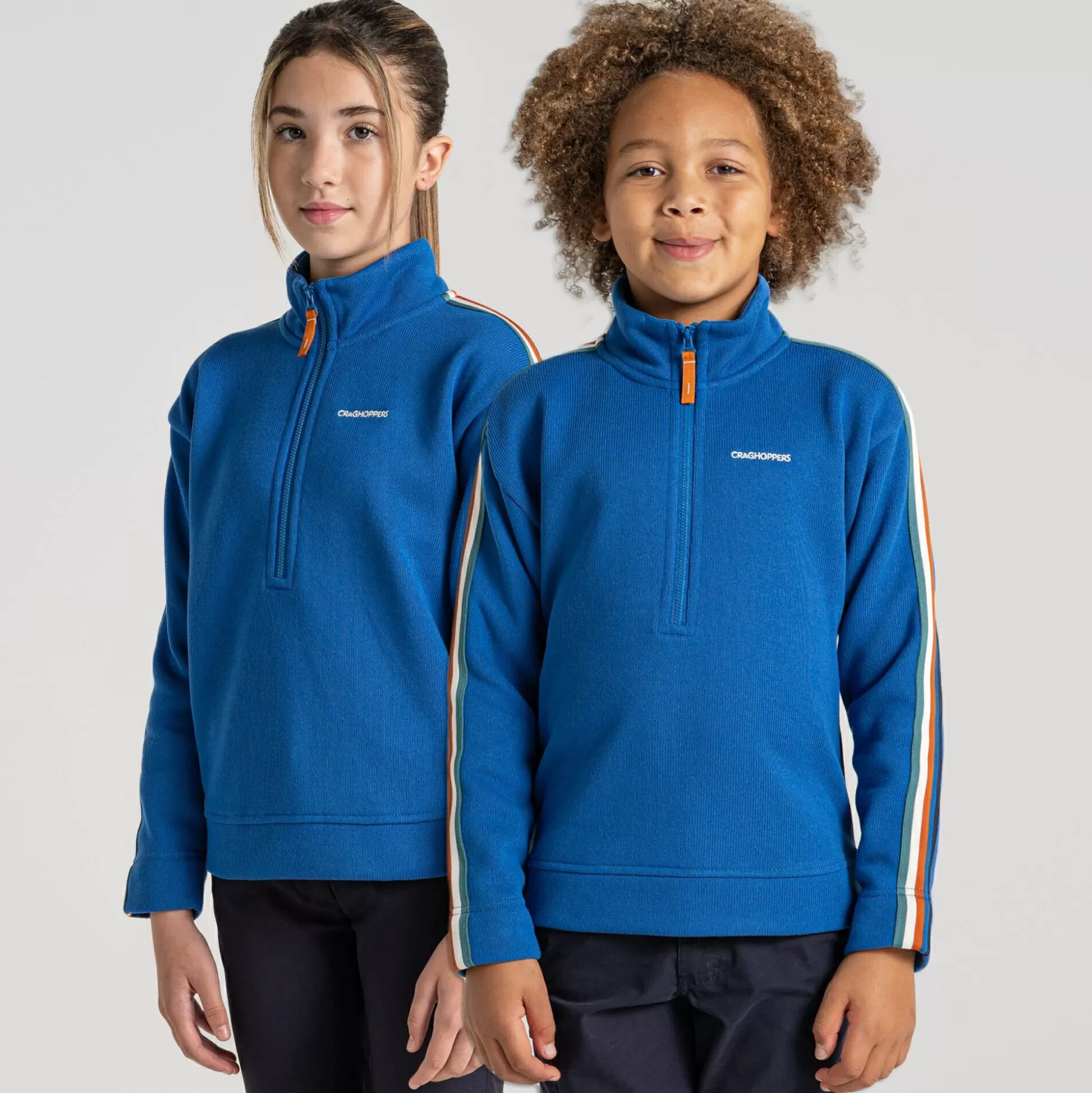 Craghoppers Kid'S Rey Half Zip Fleece - Bolt Blue<Kids Half Zip Fleece