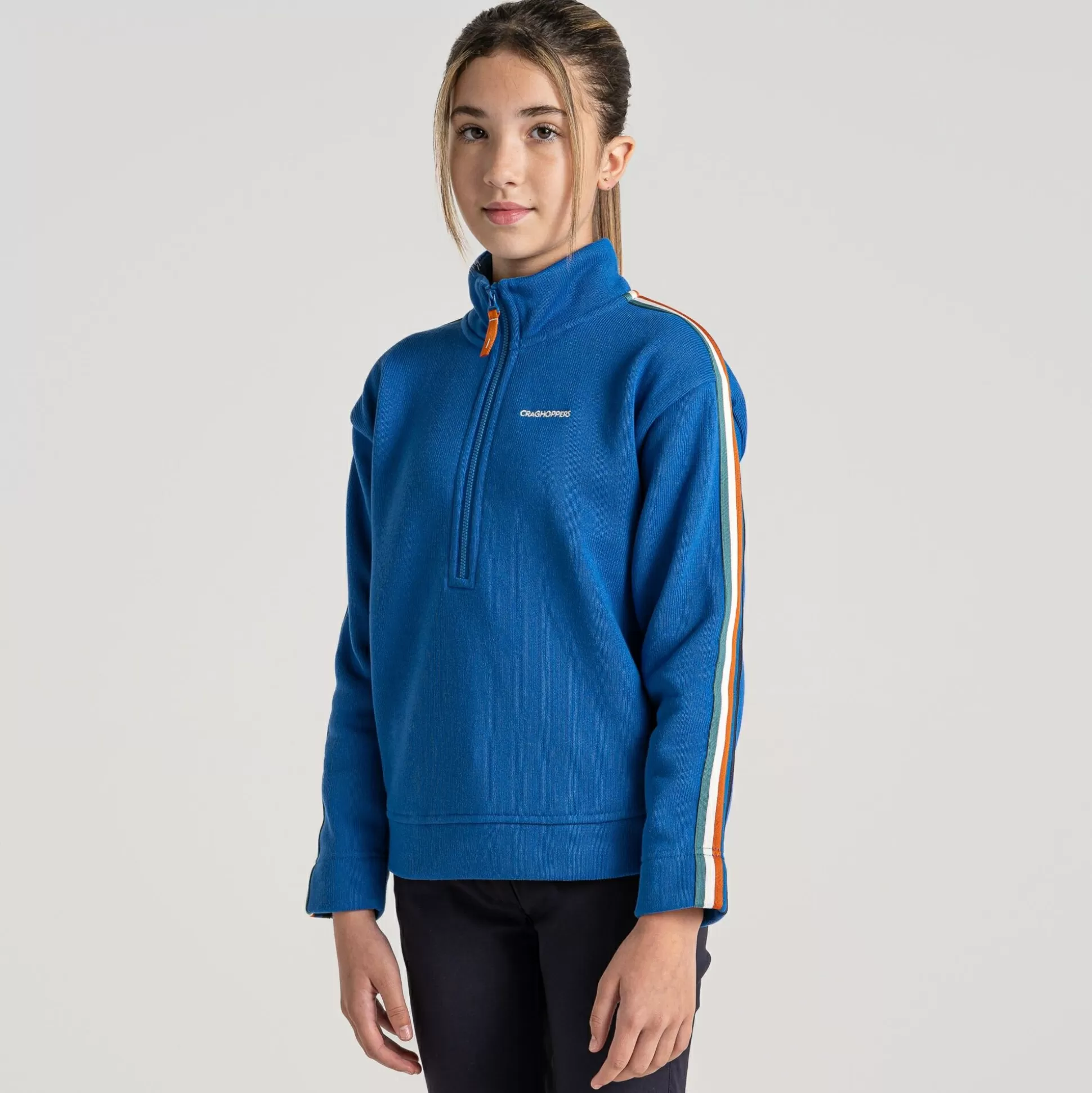 Craghoppers Kid'S Rey Half Zip Fleece - Bolt Blue<Kids Half Zip Fleece