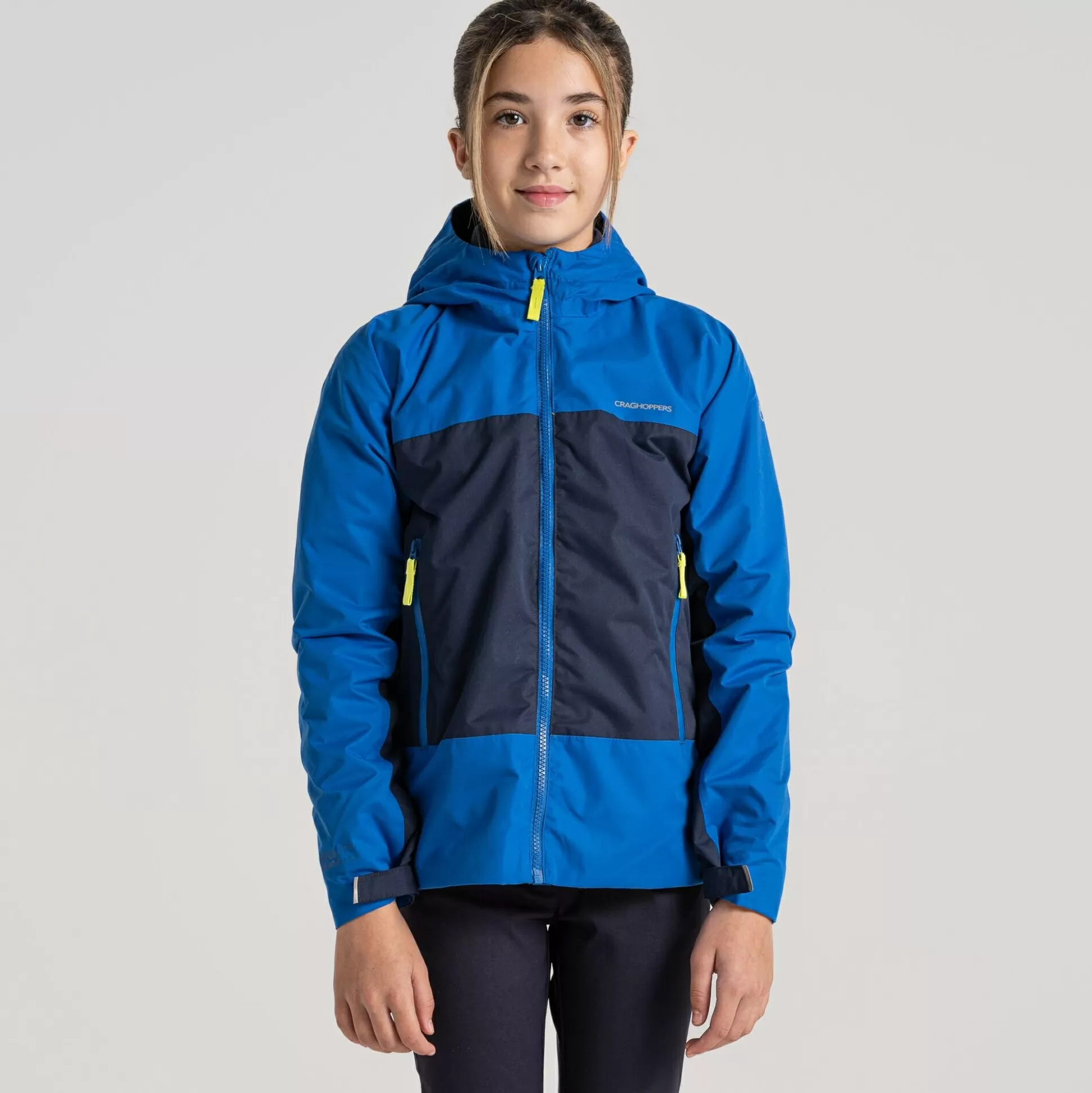 Craghoppers Kid'S Tobin Waterproof Jacket - Bolt Blue / Blue Navy<Kids Waterproof Jackets