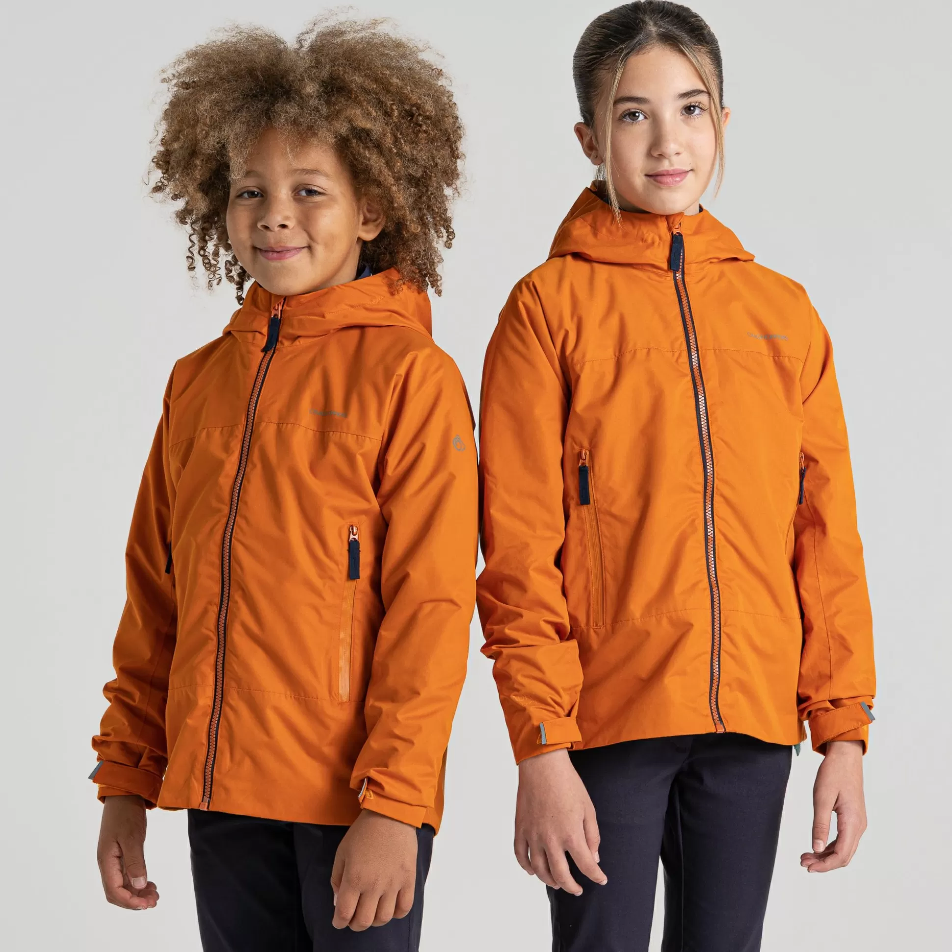 Craghoppers Kid'S Tobin Waterproof Jacket - Canyon Orange<Kids Waterproof Jackets