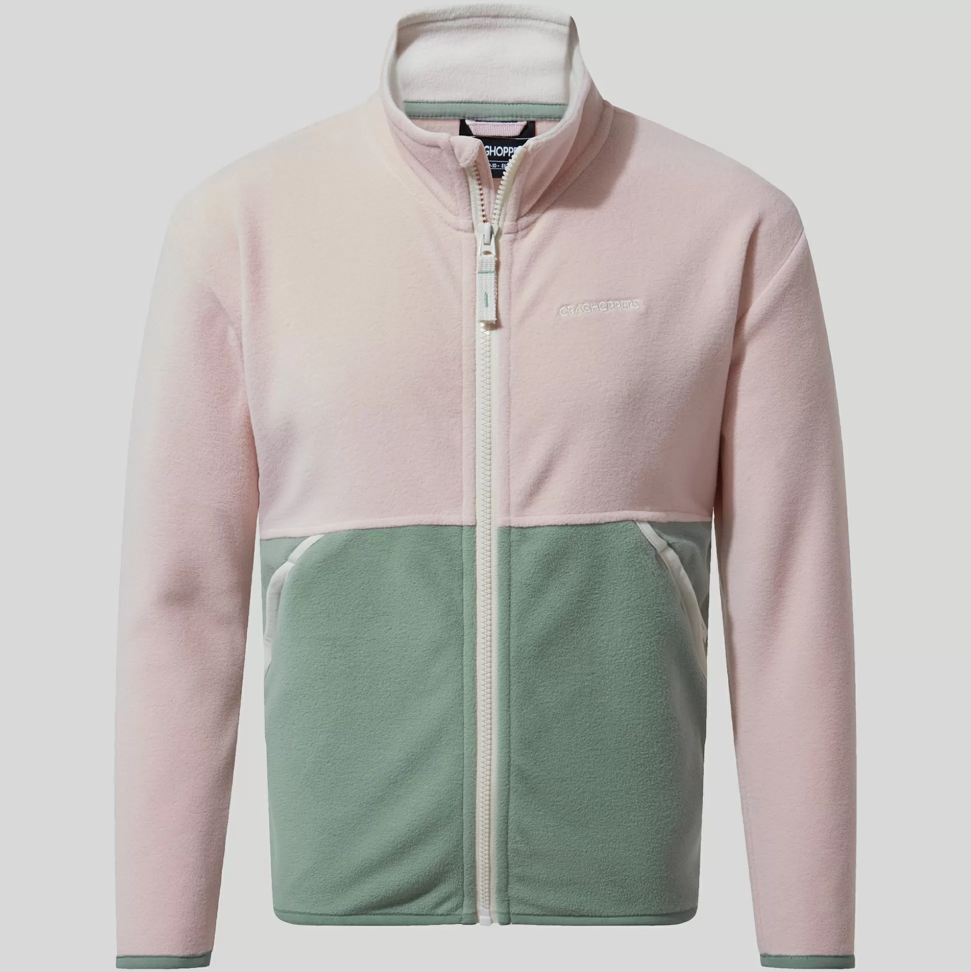 Craghoppers Kid'S Valo Jacket - Pink Dusk / Meadow Haze<Kids Full Zip Fleece