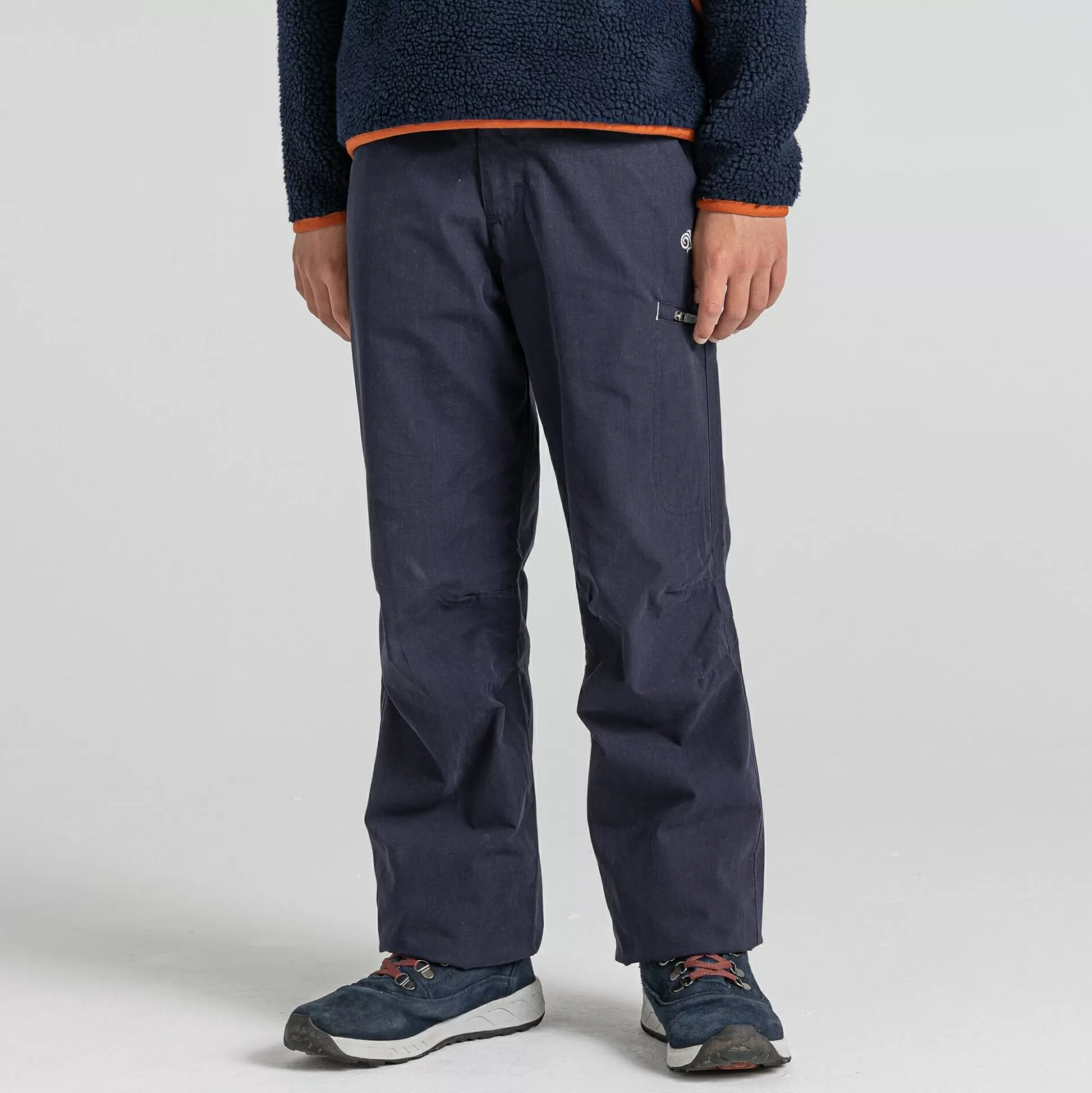 Craghoppers Kid'S Winter Lined Kiwi Cargo Trousers - Dark Navy<Kids Walking Trousers