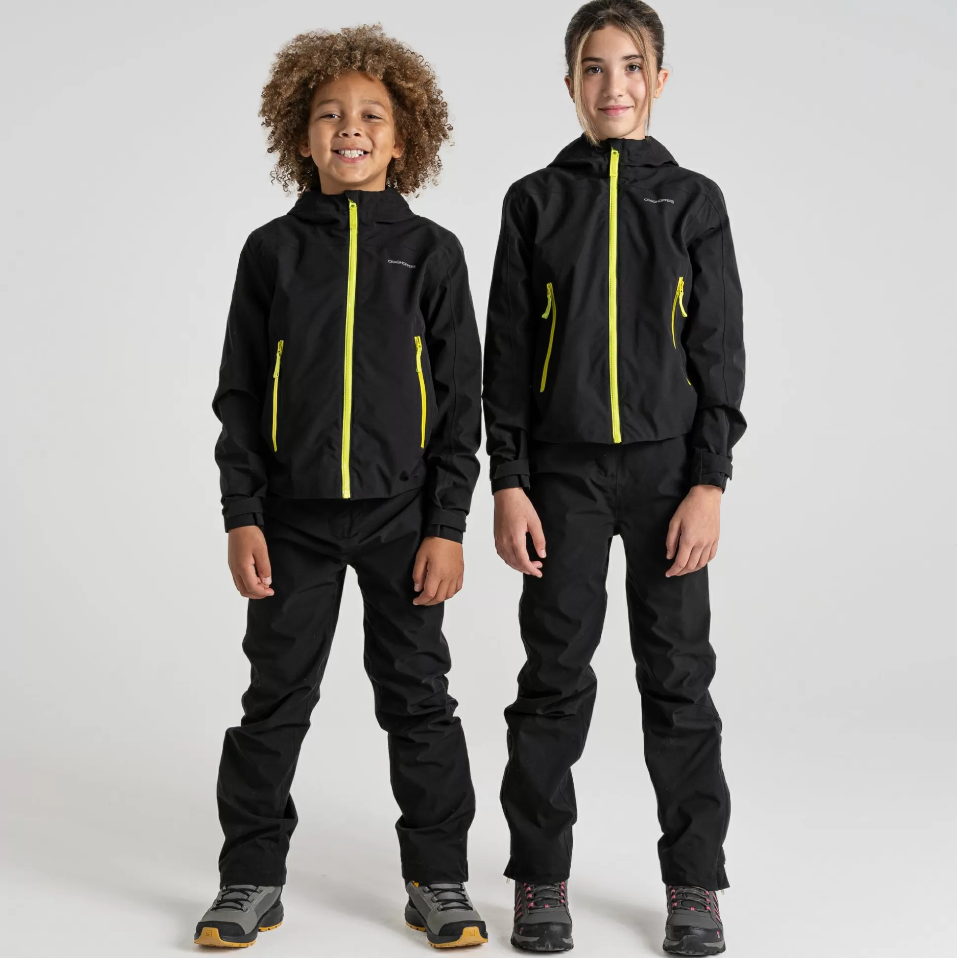 Craghoppers Kid'S Zephyr Waterproof Suit - Black<Kids Waterproof Jackets