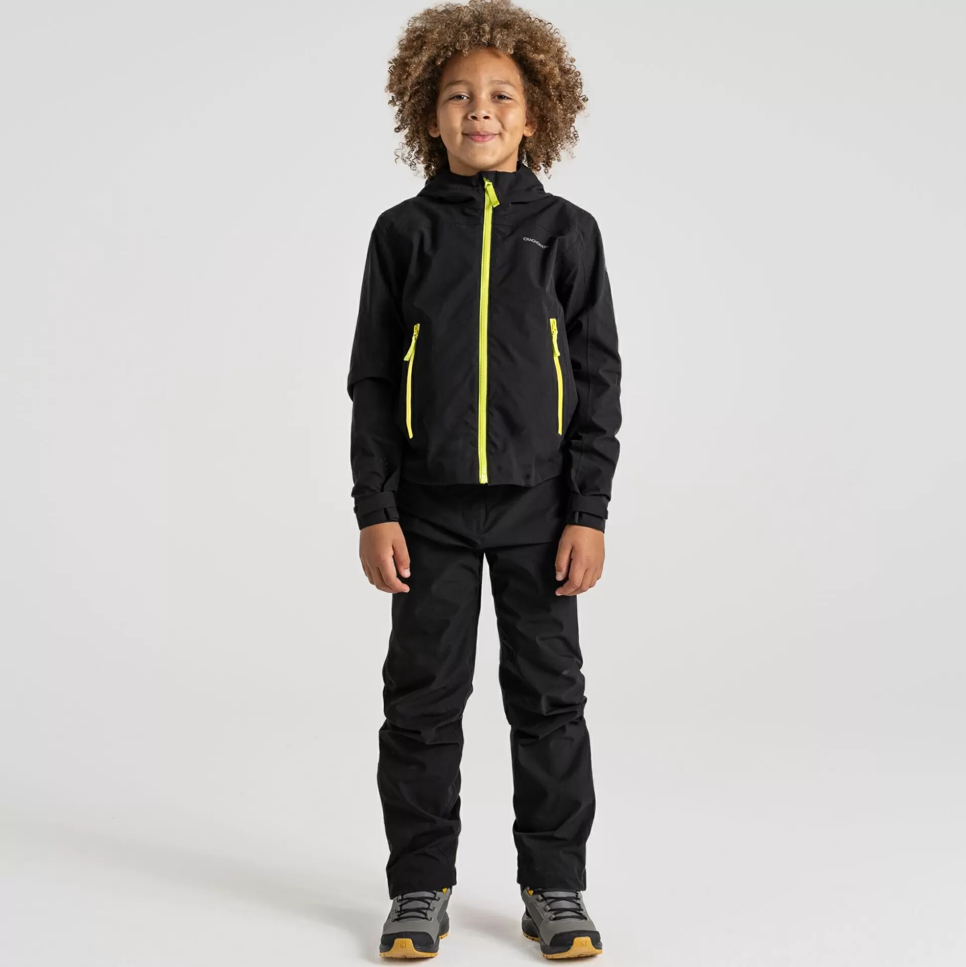 Craghoppers Kid'S Zephyr Waterproof Suit - Black<Kids Waterproof Jackets