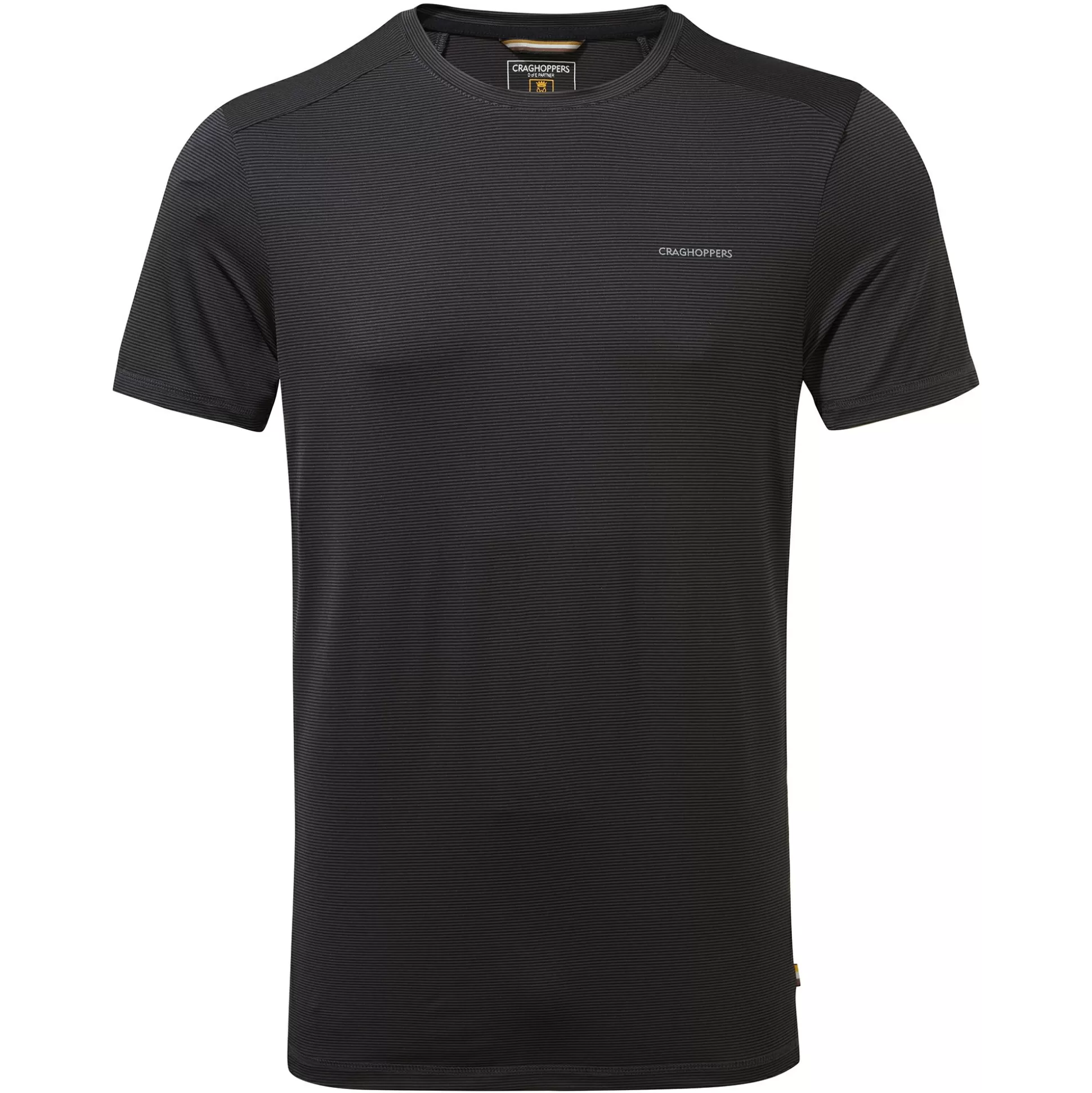 Craghoppers Men'S Atmos Short Sleeved T-Shirt - Black Pepper<Mens Short Sleeve