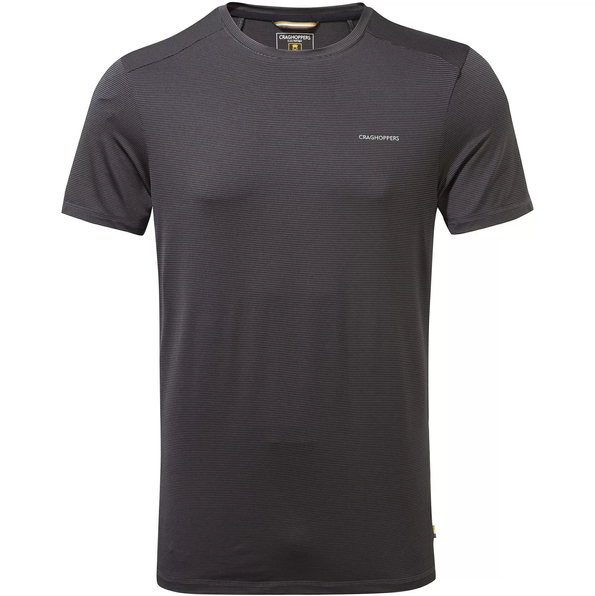 Craghoppers Men'S Atmos Short Sleeved T-Shirt - Black Pepper<Mens Short Sleeve