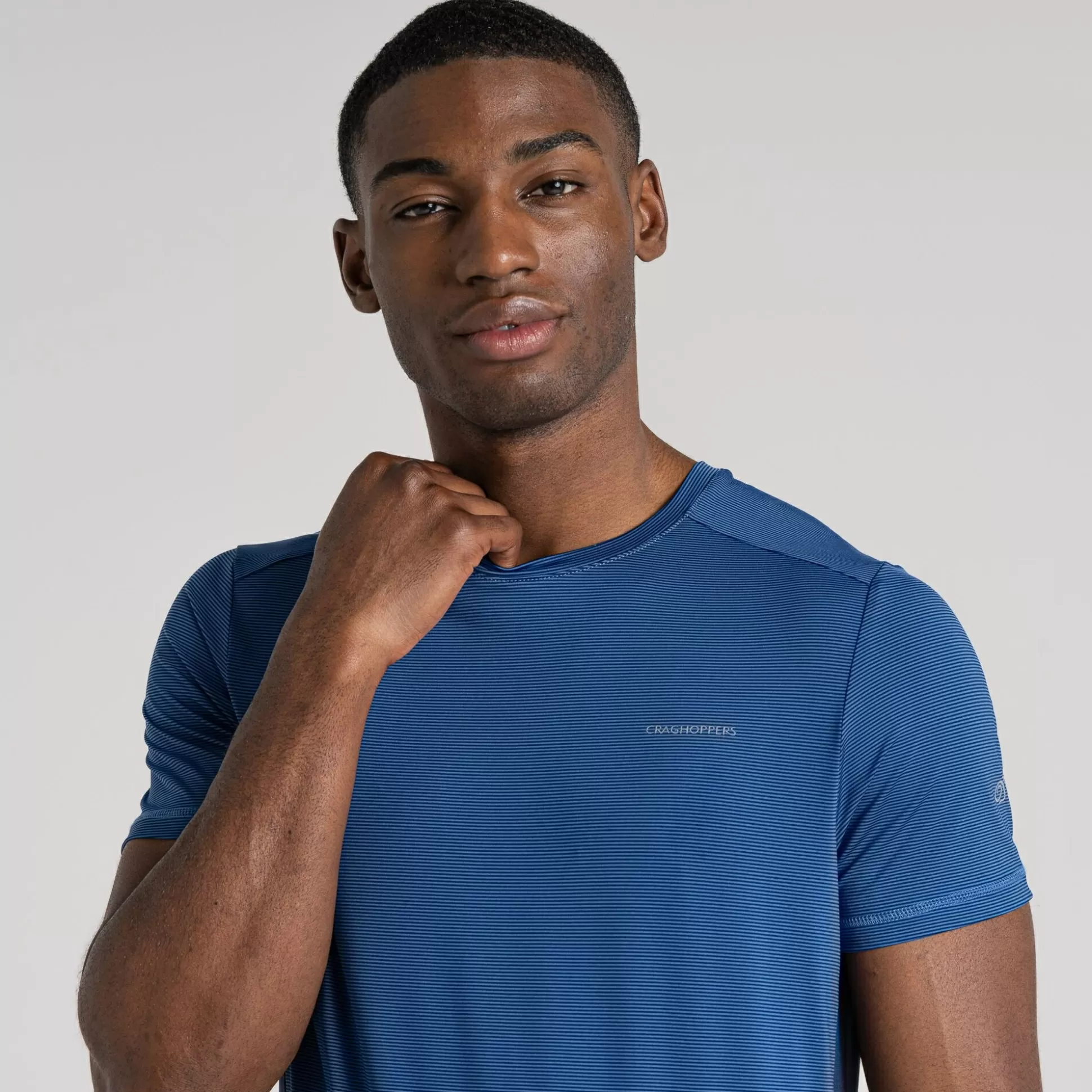 Craghoppers Men'S Atmos Short Sleeved T-Shirt - Bolt Blue<Mens Short Sleeve