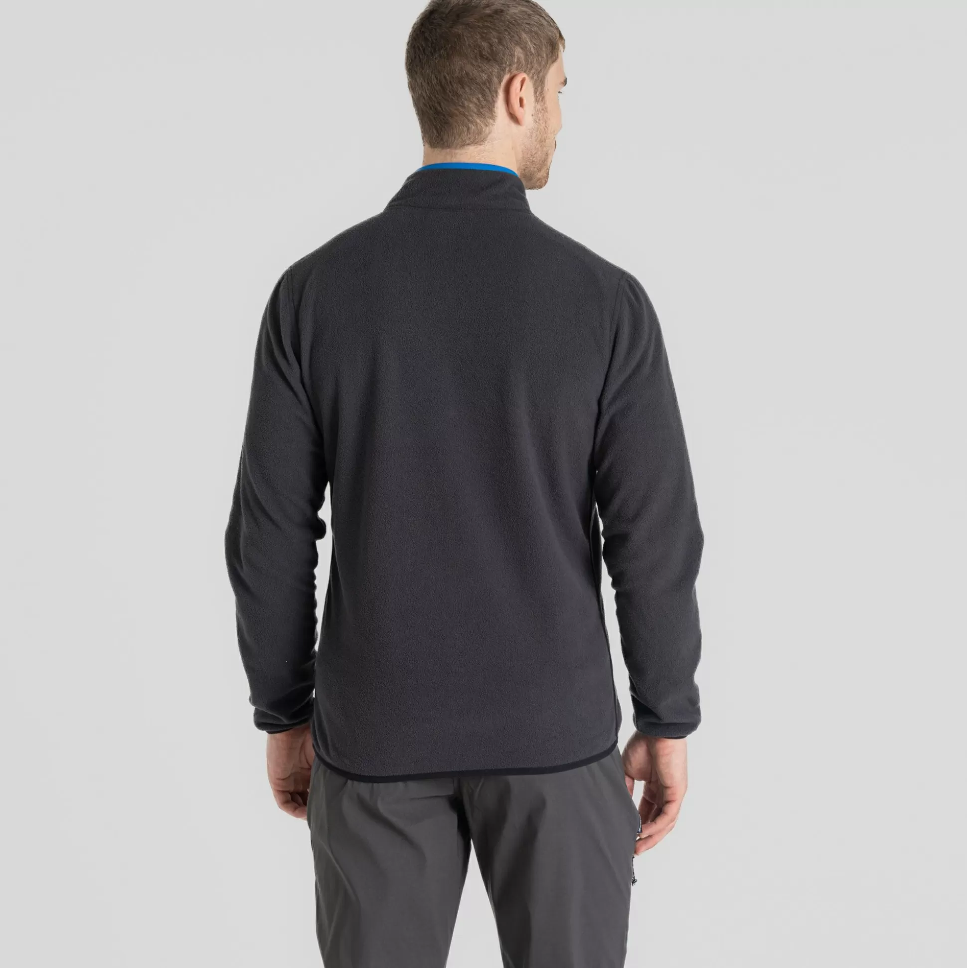 Craghoppers Men'S Co2 Renu Full Zip Fleece - Black Pepper<Mens Full Zip Fleece