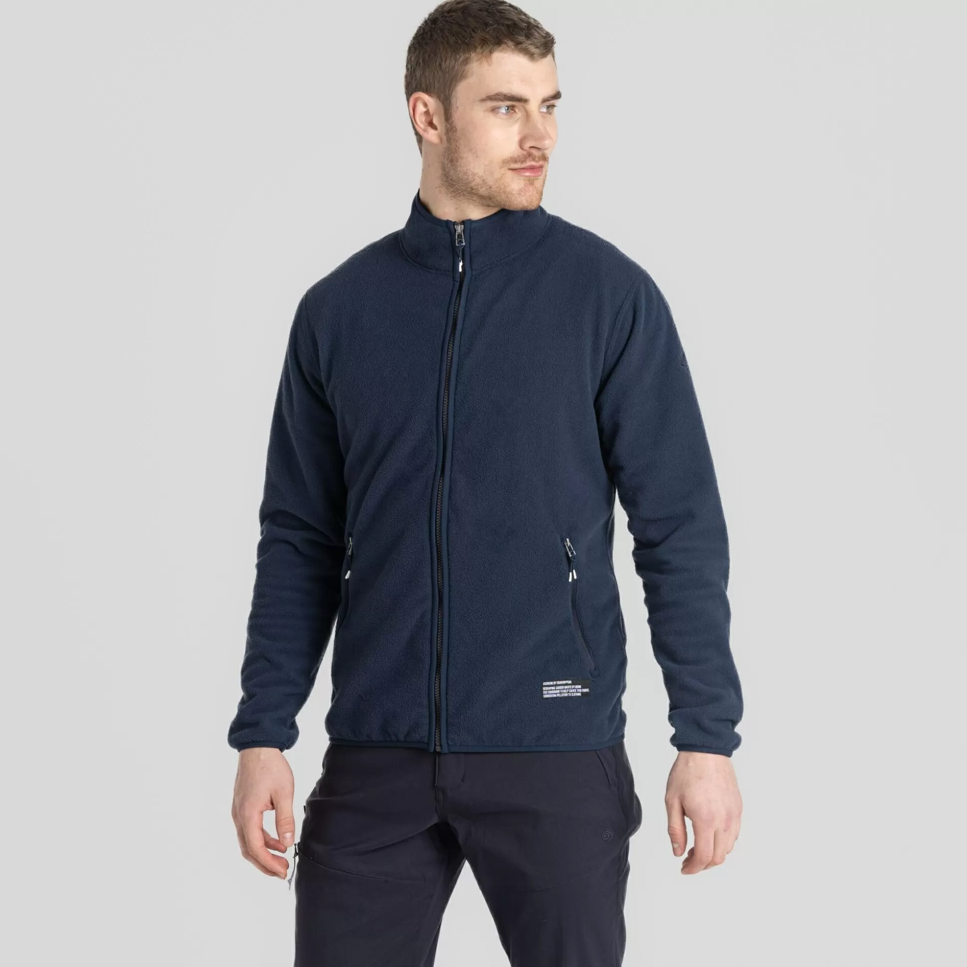 Craghoppers Men'S Co2 Renu Full Zip Fleece - Blue Navy<Mens Full Zip Fleece