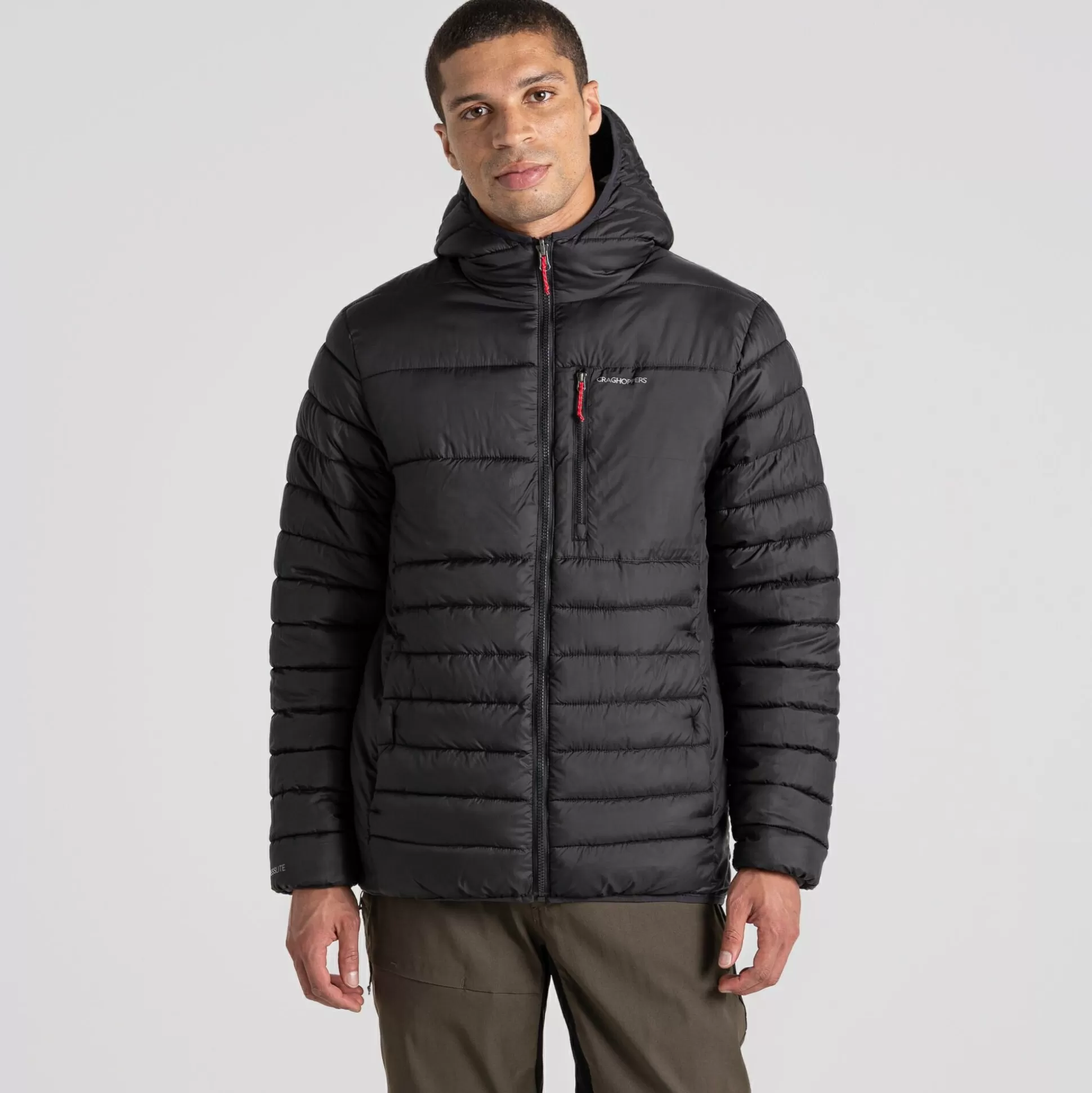 Craghoppers Men'S Compresslite Viii Hooded Jacket - Black<Mens Insulated Jackets