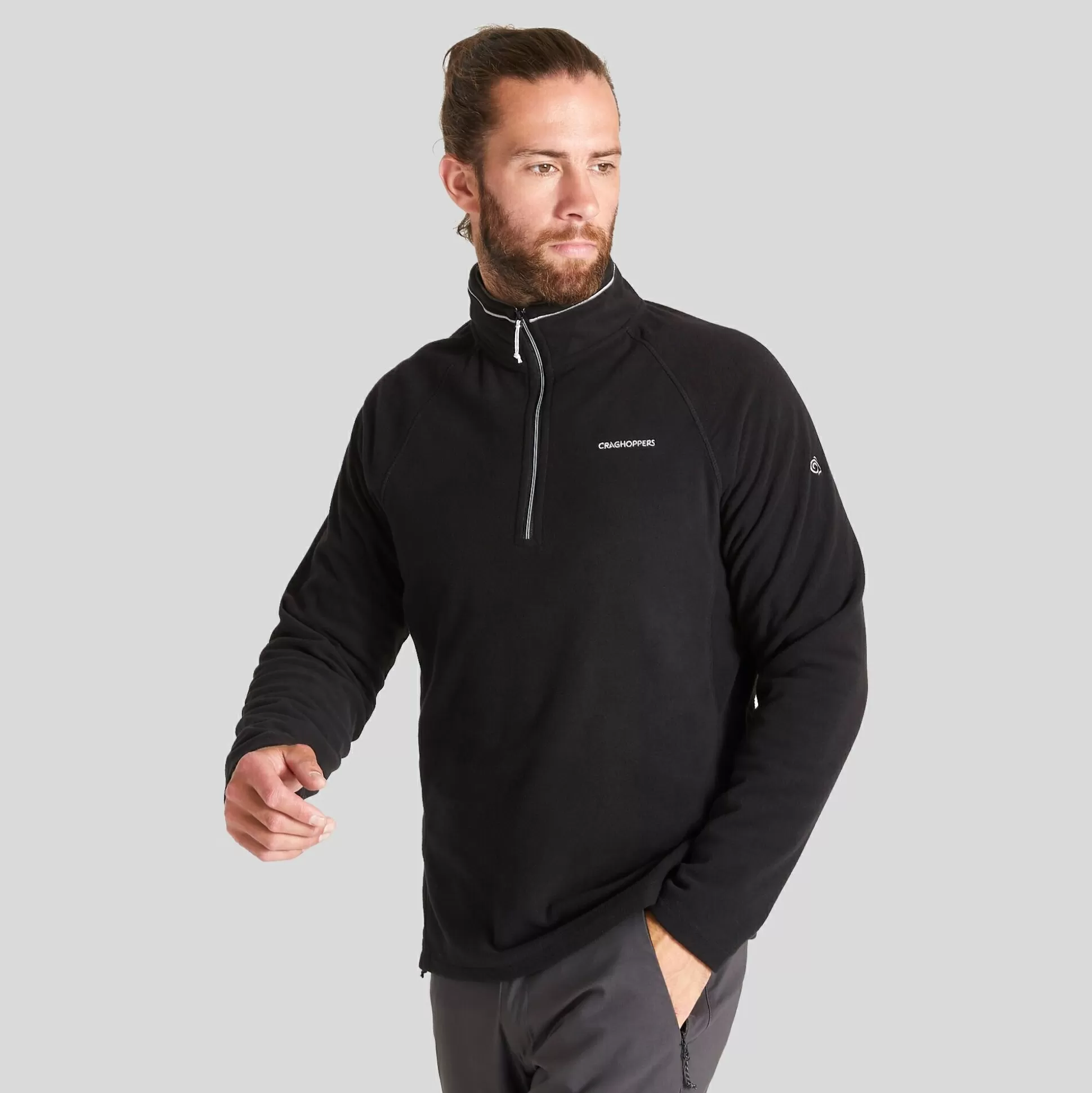 Craghoppers Men'S Corey Half Zip Fleece - Black<Mens Half Zip Fleece