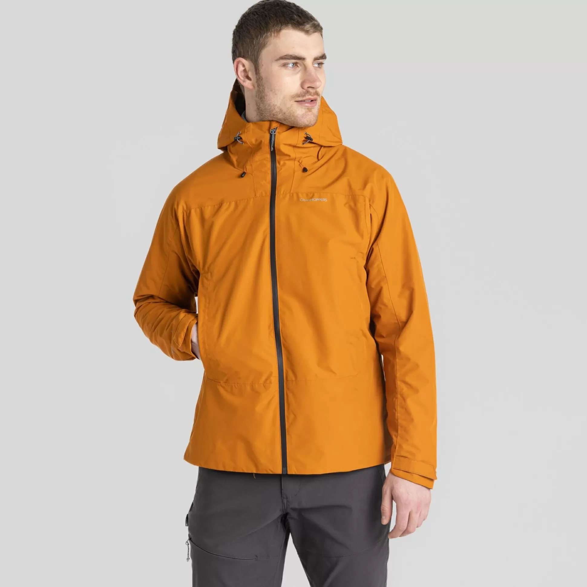 Craghoppers Men'S Creevey Waterproof Jacket - Pumpkin Spice<Mens Waterproof Jackets