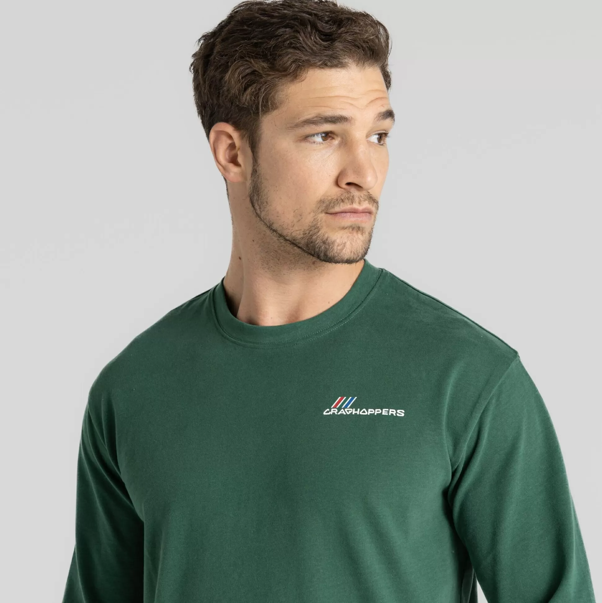 Craghoppers Men'S Dillisk Long Sleeved Top - Evergreen<Mens Long Sleeve