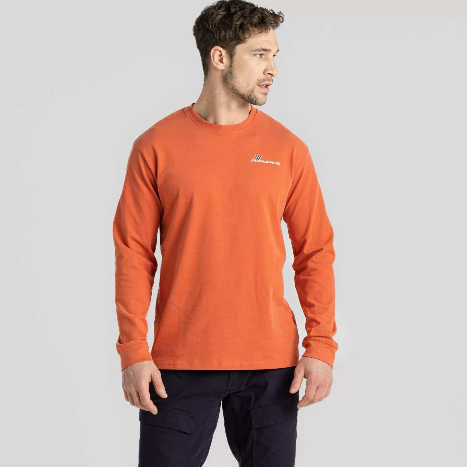 Craghoppers Men'S Dillisk Long Sleeved Top - Red Clay<Mens Long Sleeve