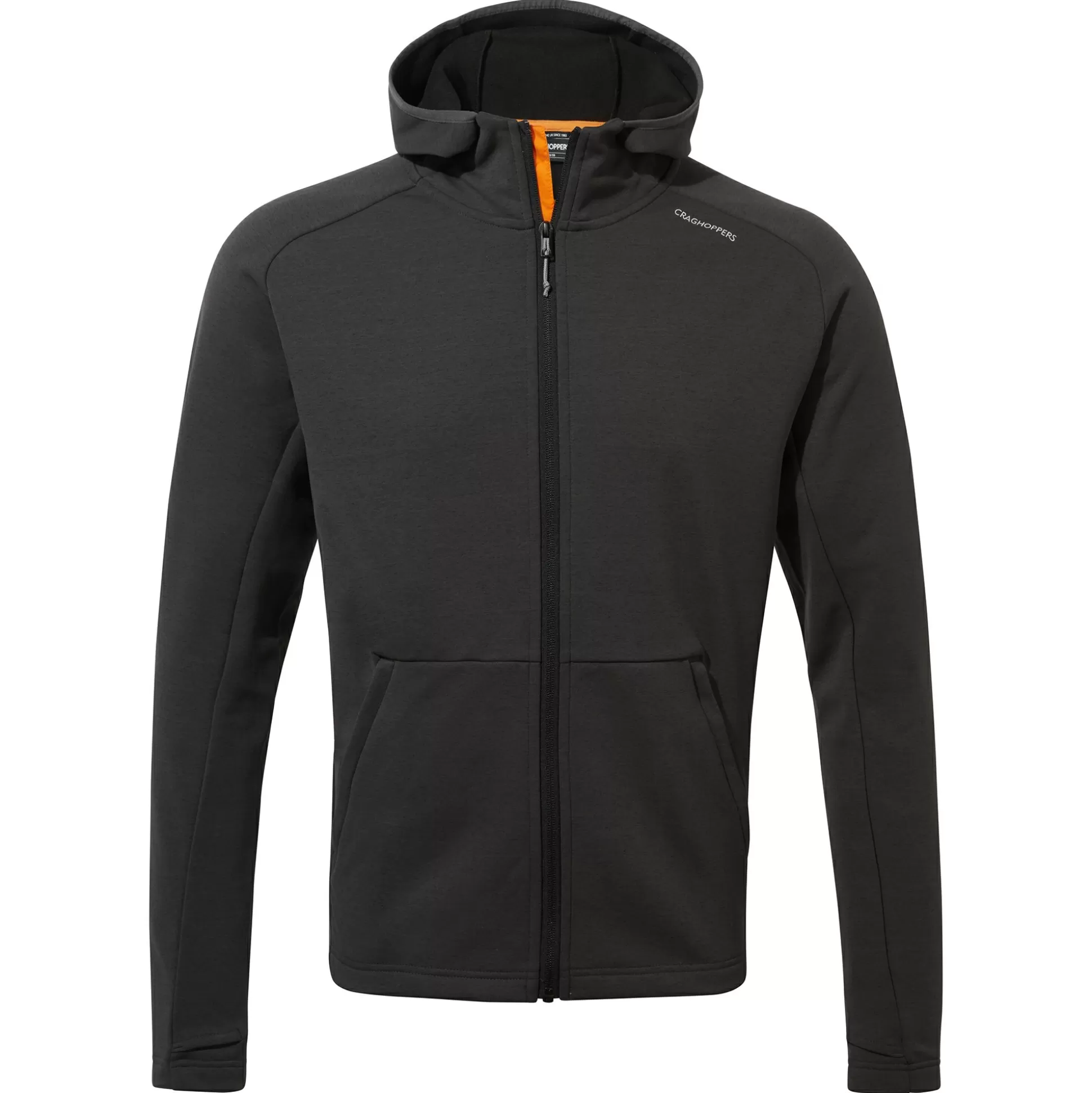 Craghoppers Men'S Dynamic Pro Hooded Jacket - Black Pepper Marl<Mens Full Zip Fleece