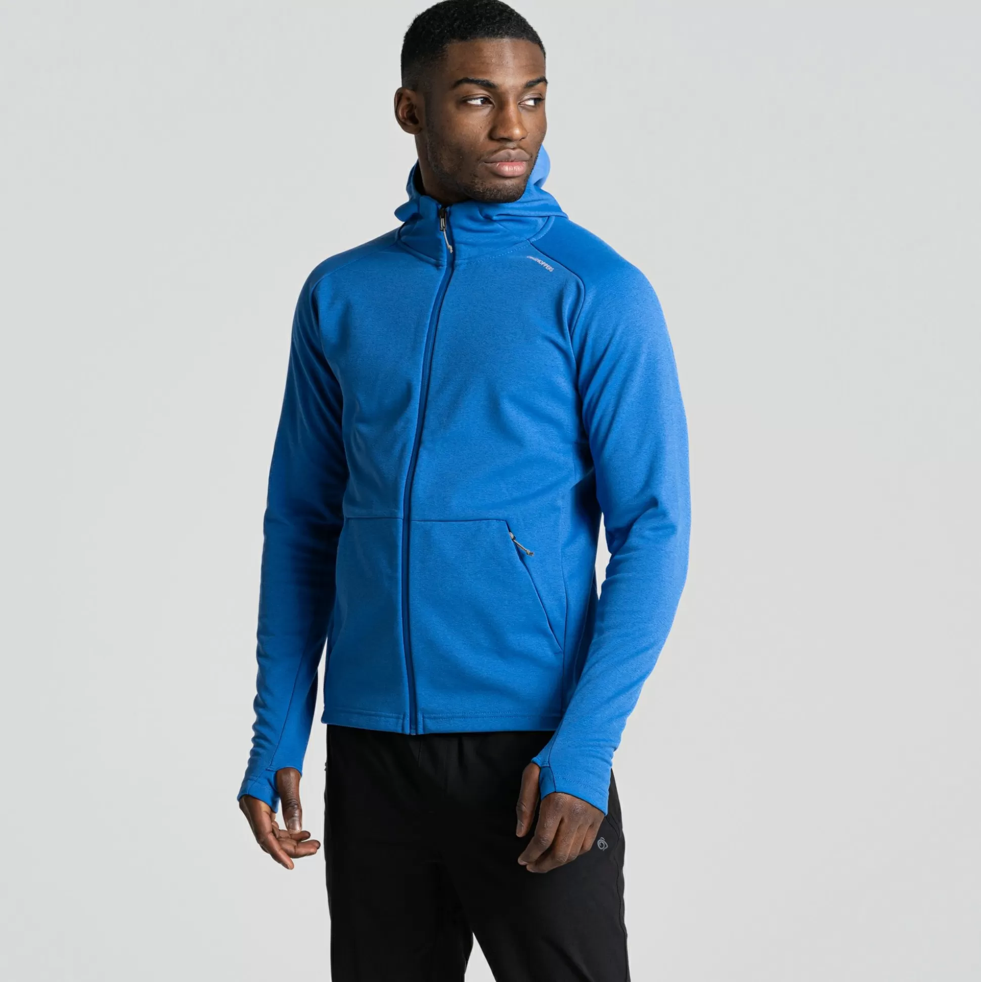 Craghoppers Men'S Dynamic Pro Hooded Jacket - Bolt Blue<Mens Full Zip Fleece