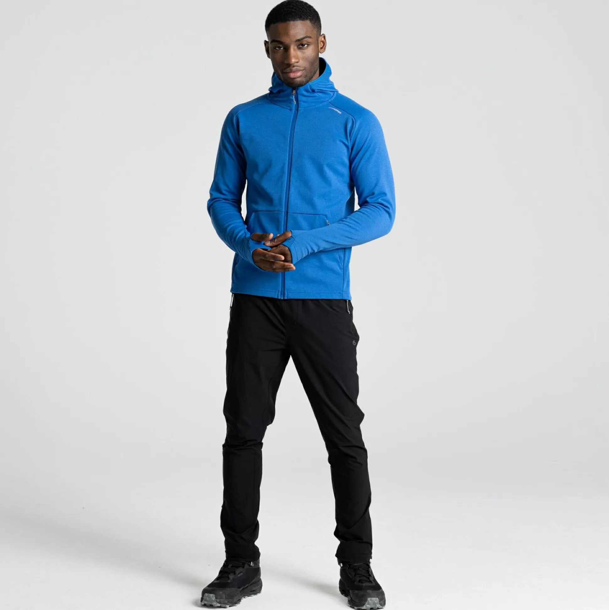 Craghoppers Men'S Dynamic Pro Hooded Jacket - Bolt Blue<Mens Full Zip Fleece