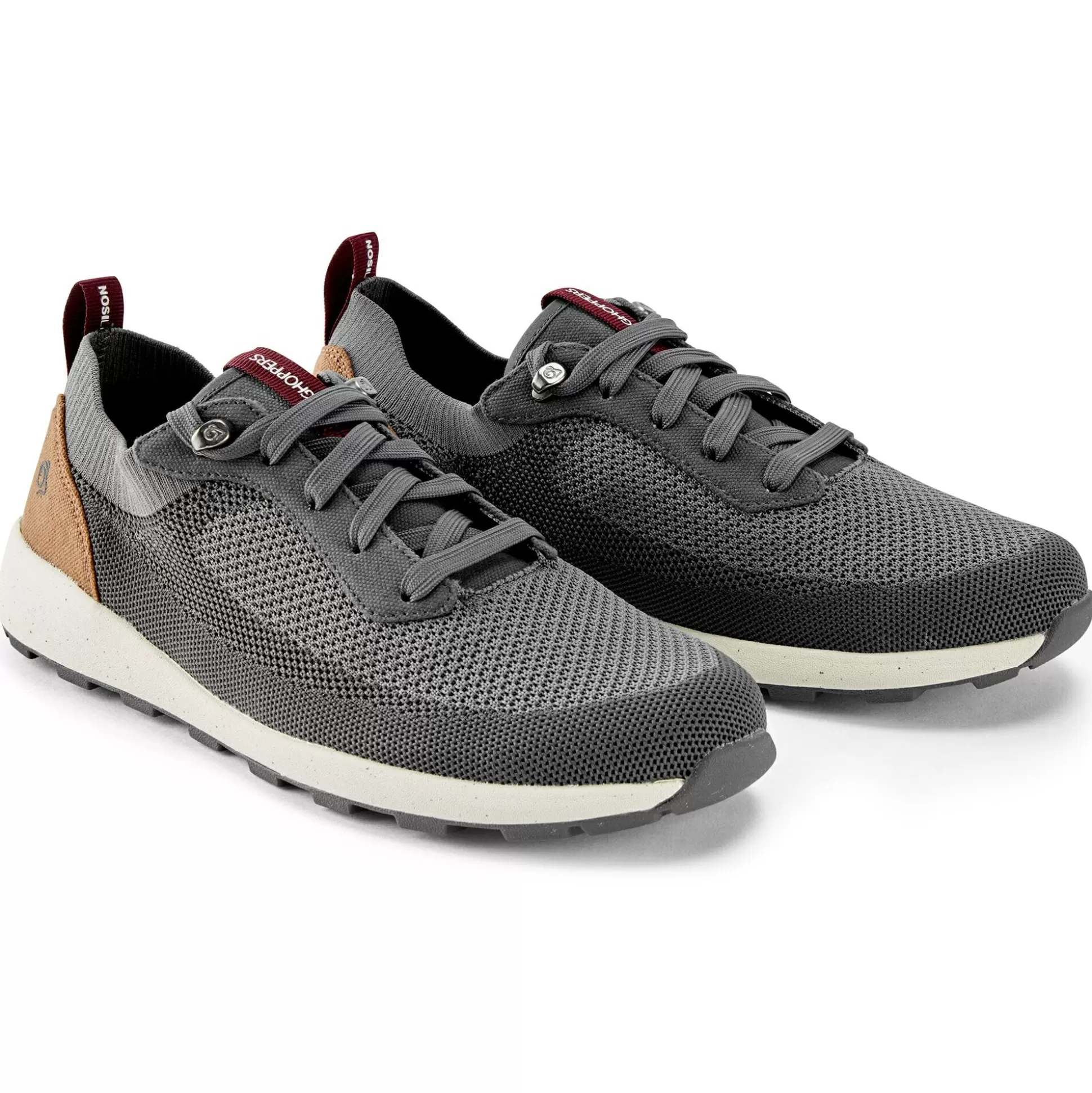 Craghoppers Men'S Eco-Lite Low Shoes - Grey / Brown Tan<Mens Walking Shoes | Walking Boots