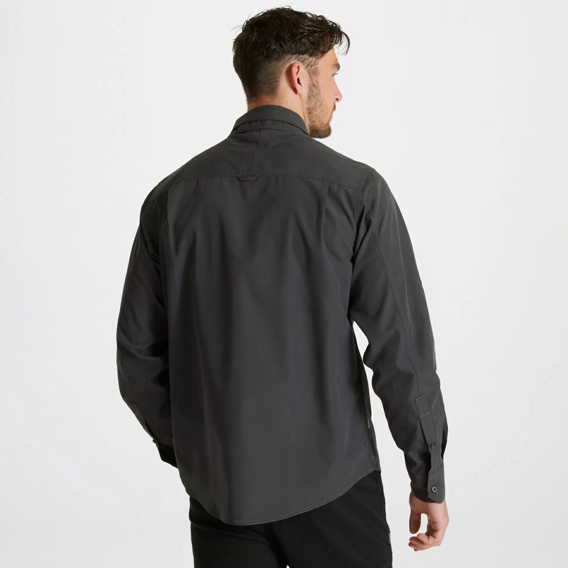 Craghoppers Men'S Expert Kiwi Long Sleeved Shirt - Carbon Grey<Mens Long Sleeve