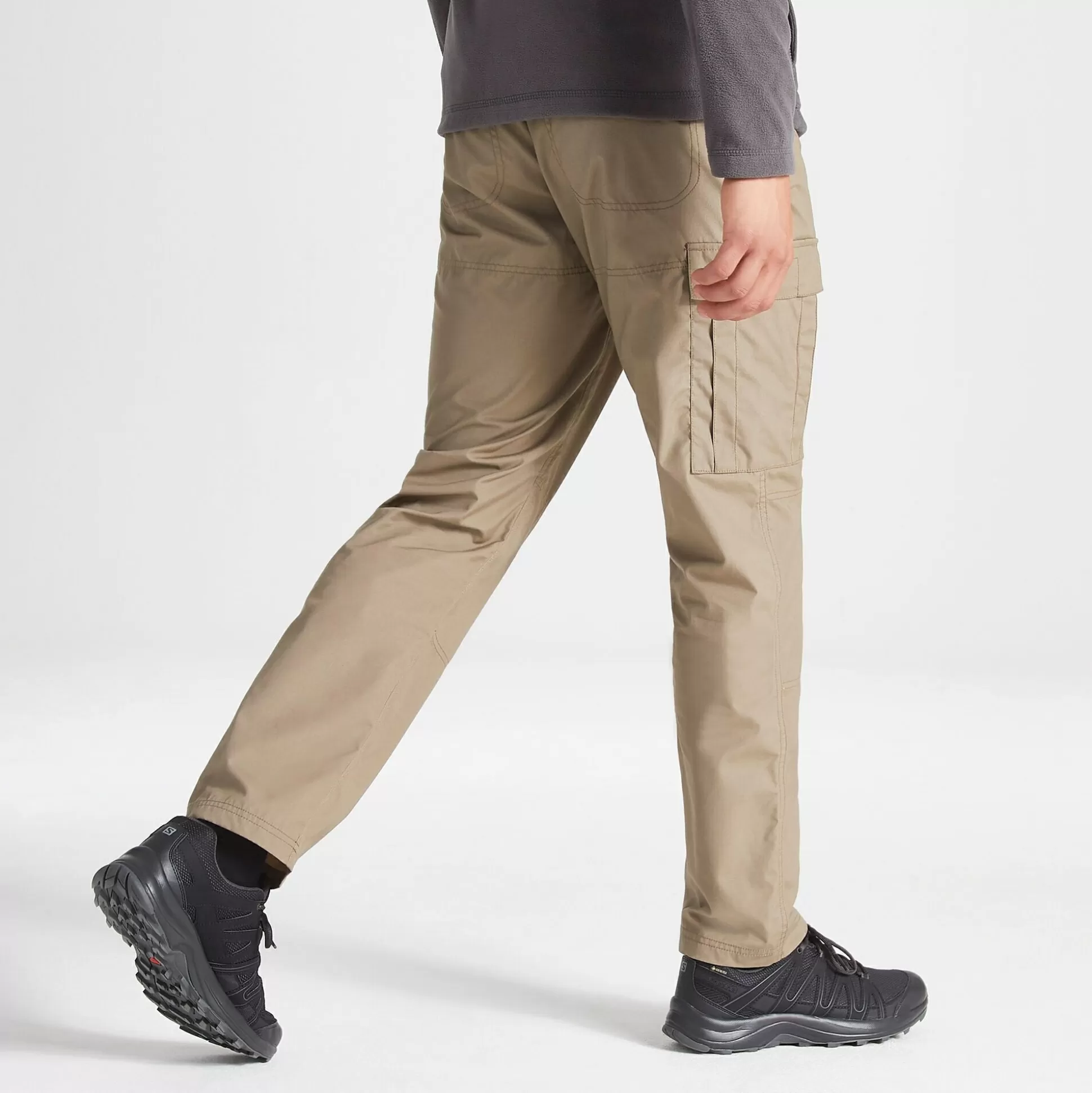 Craghoppers Men'S Expert Kiwi Tailored Trousers - Pebble<Mens Cargo Trousers | Walking Trousers