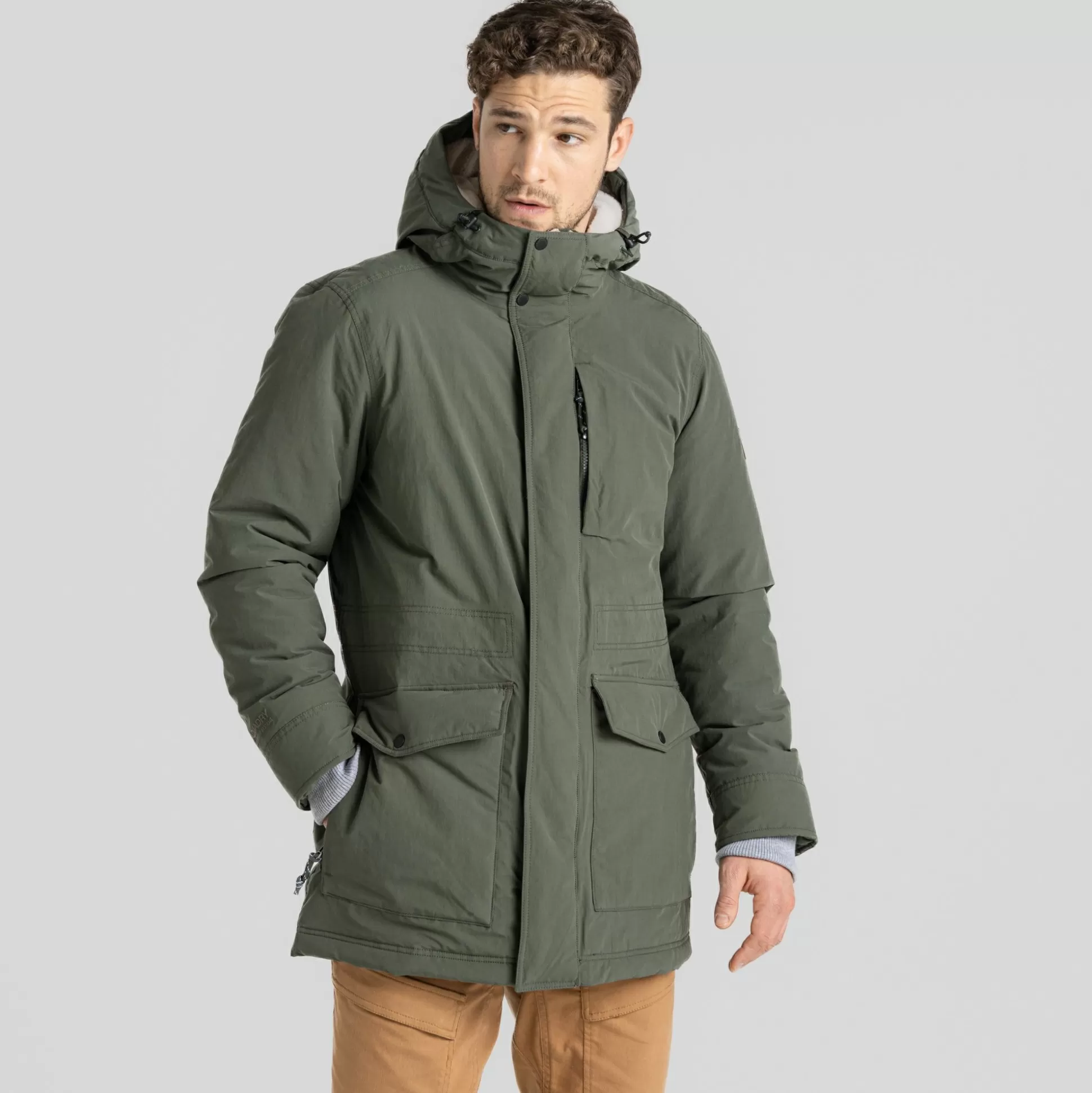 Craghoppers Men'S Fens Waterproof Jacket - Dark Fern<Mens Insulated Jackets | Waterproof Jackets