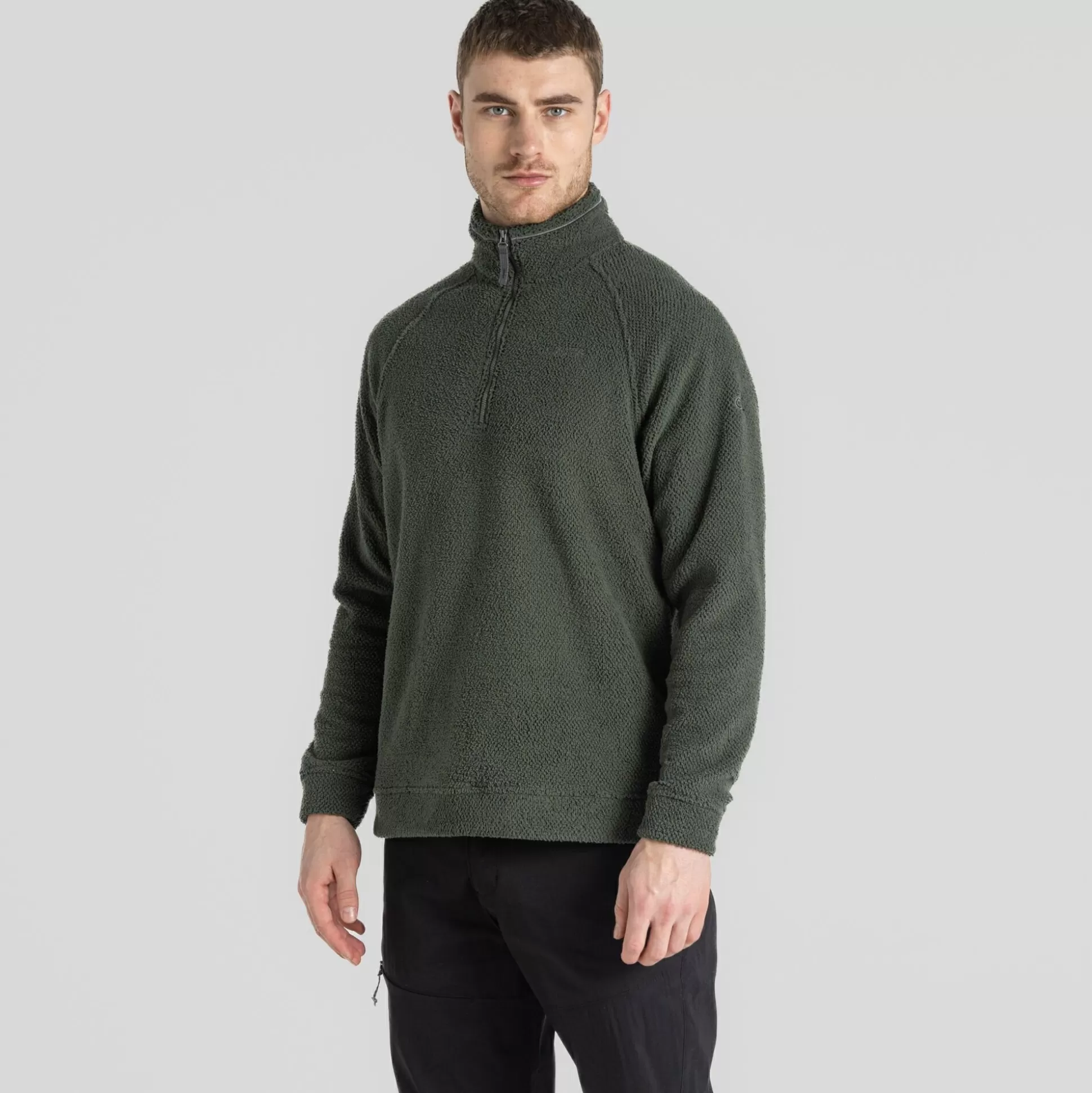 Craghoppers Men'S Karlton Half Zip Fleece - Dark Fern<Mens Half Zip Fleece