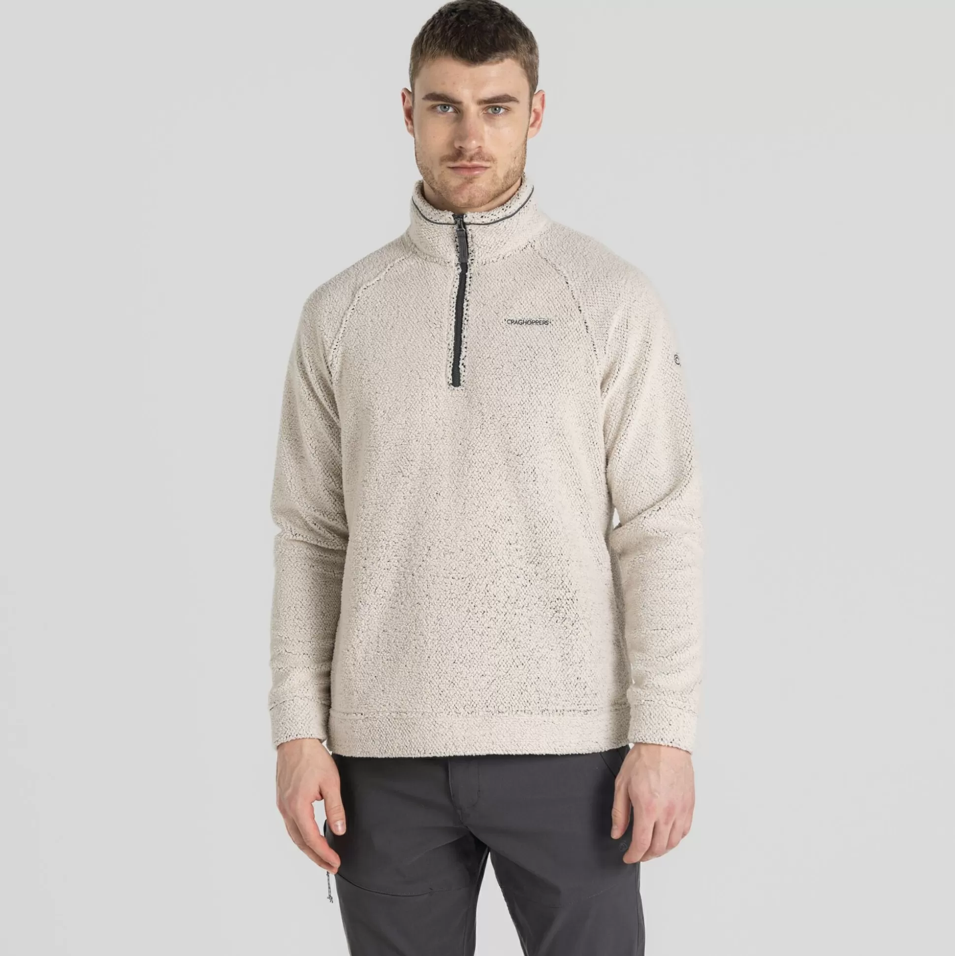 Craghoppers Men'S Karlton Half Zip Fleece - Ecru<Mens Half Zip Fleece