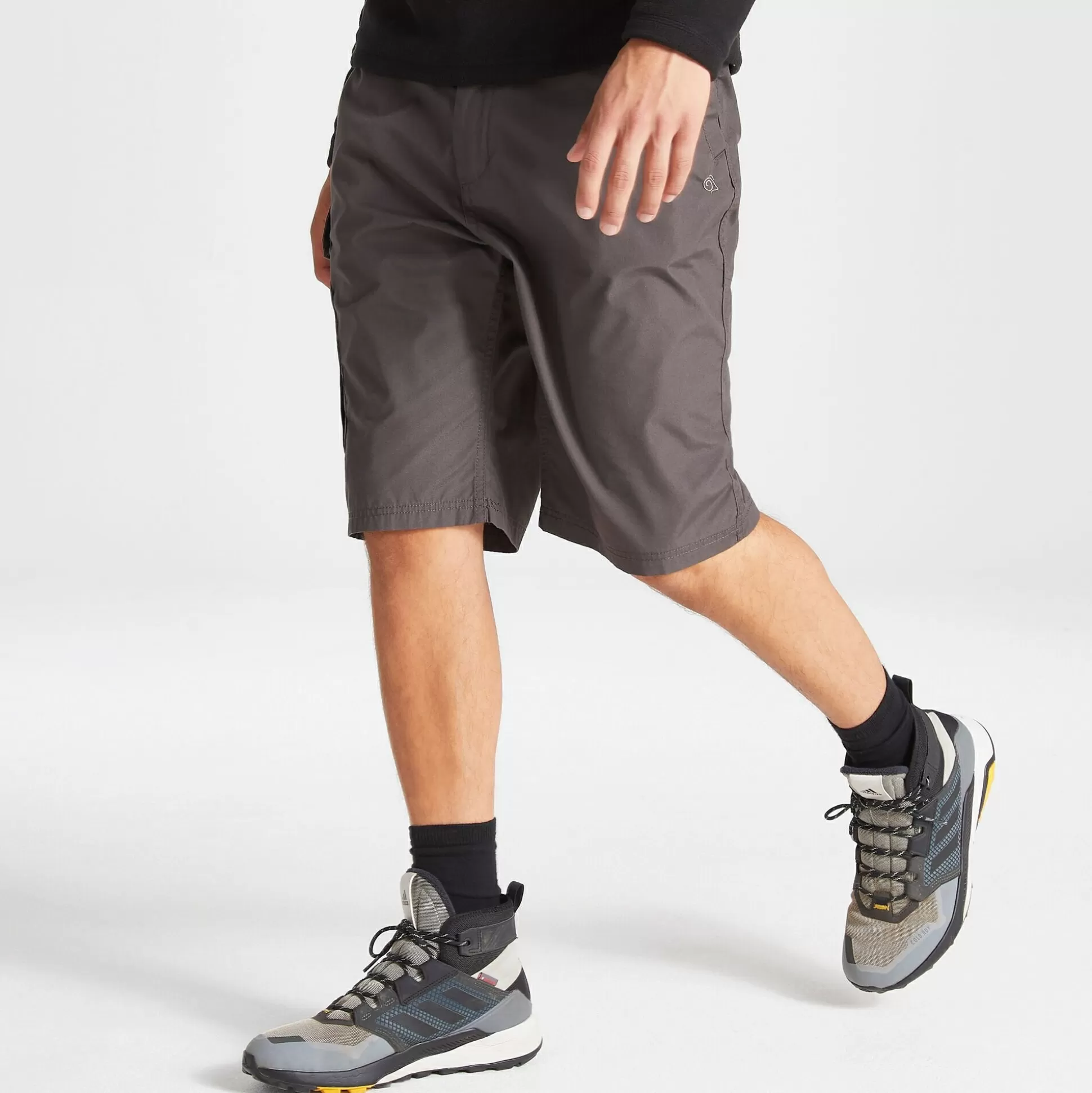 Craghoppers Men'S Kiwi Long Shorts - Black Pepper<Mens Shorts