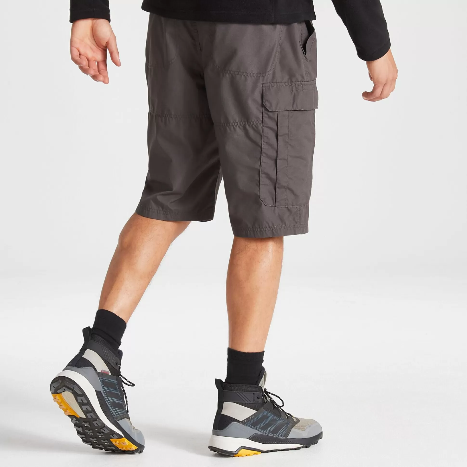 Craghoppers Men'S Kiwi Long Shorts - Black Pepper<Mens Shorts