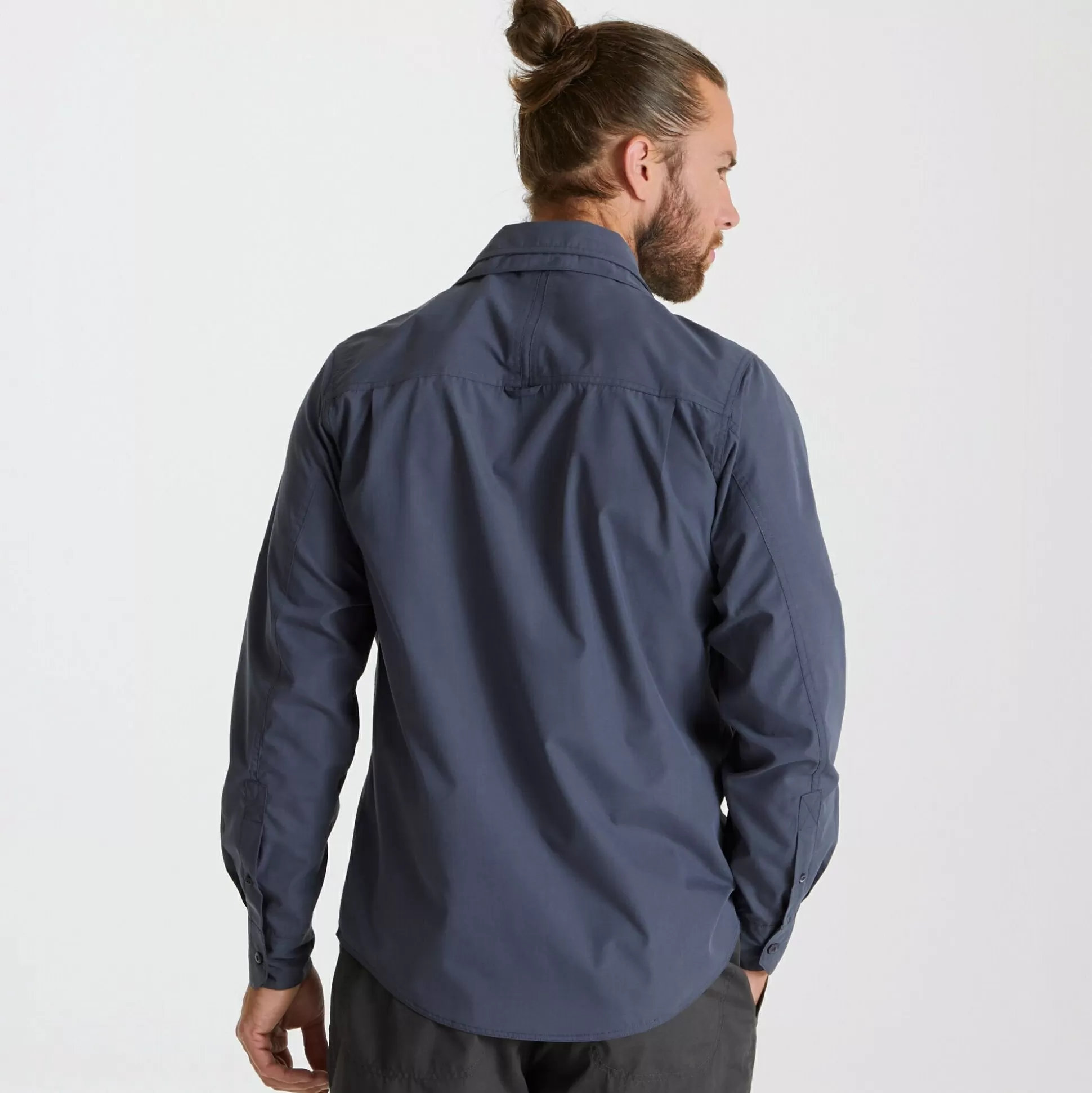 Craghoppers Men'S Kiwi Long Sleeved Shirt - Ombre Blue<Mens Long Sleeve