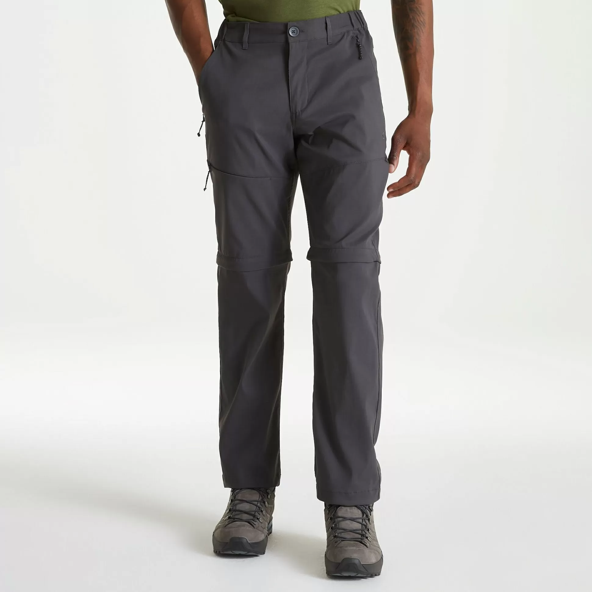 Craghoppers Men'S Kiwi Pro Ii Convertible Trousers - Dark Lead<Mens Zip Off Trousers | Walking Trousers