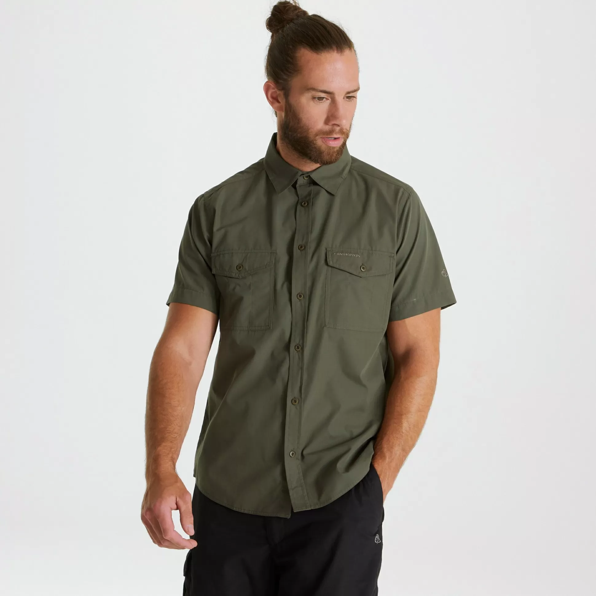 Craghoppers Men'S Kiwi Short Sleeved Shirt - Cedar<Mens Short Sleeve