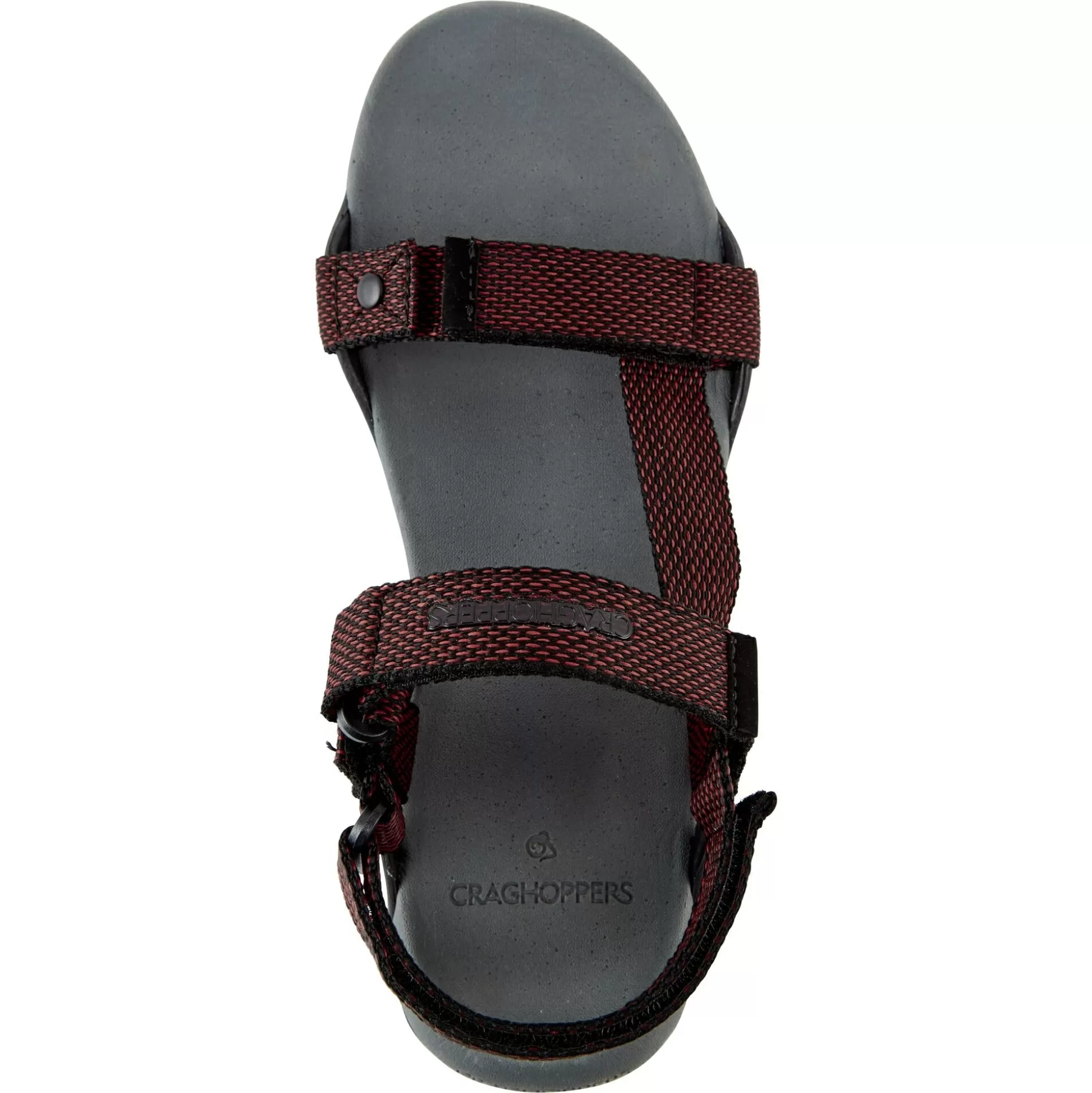 Craghoppers Men'S Locke Sandals - Dark Grey / Pompeian Red<Mens Walking Shoes