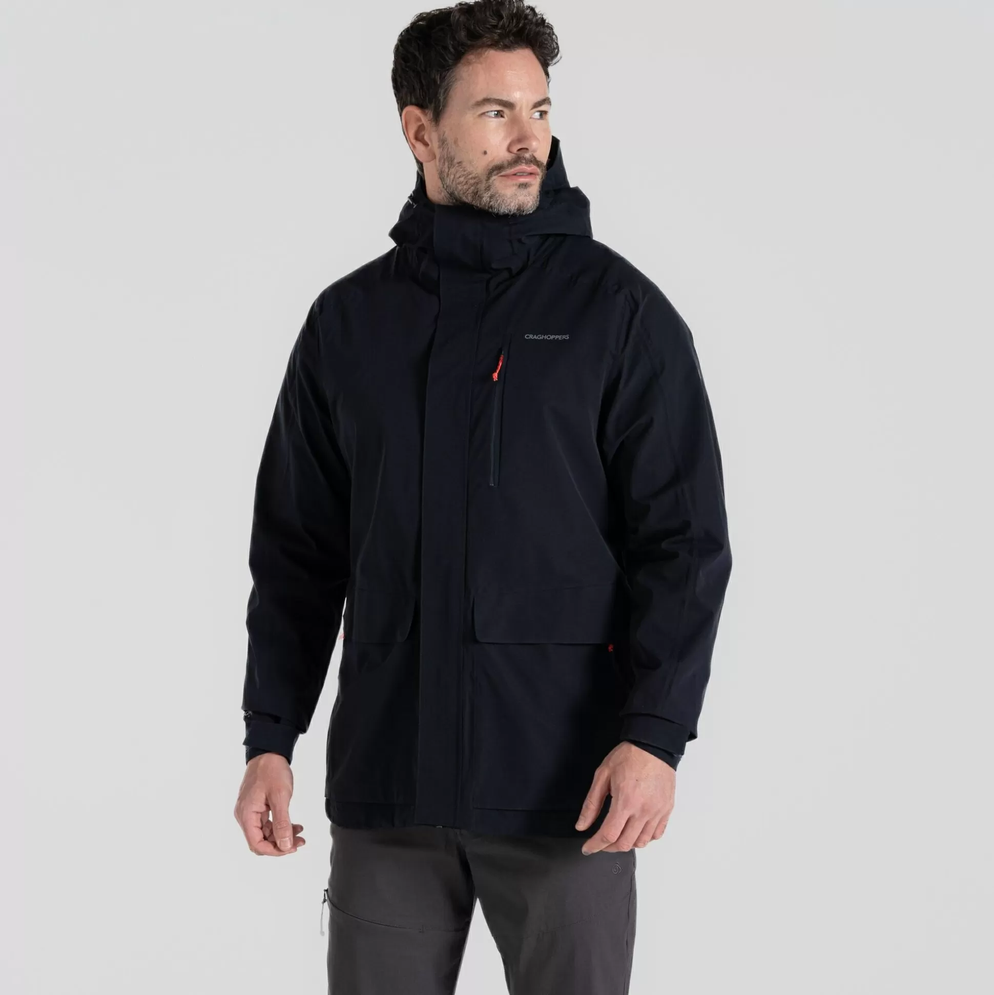 Craghoppers Men'S Lorton Stretch Waterproof Jacket - Dark Navy<Mens Waterproof Jackets